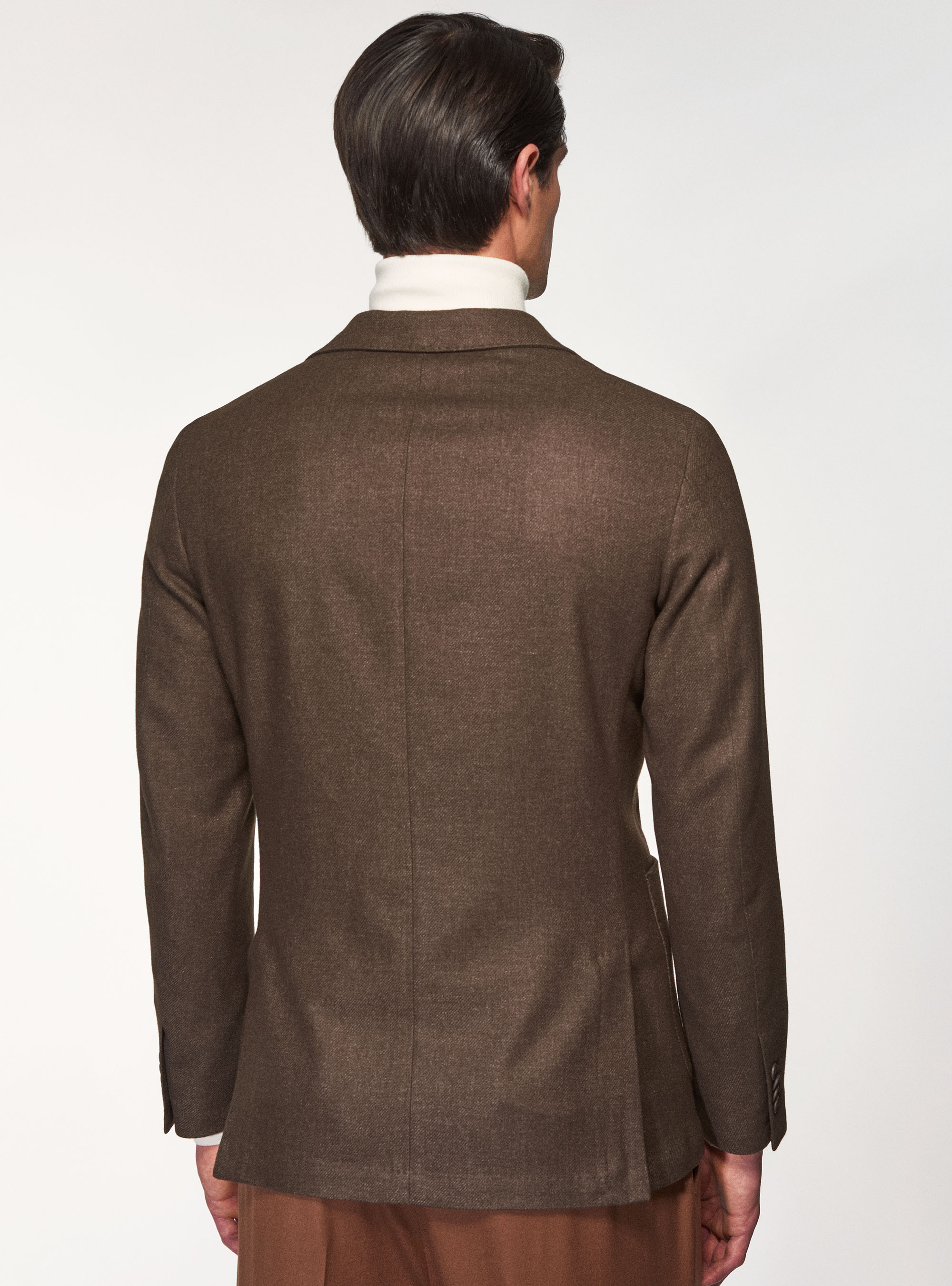 Flanelljacke aus einer Wollmischung, MARRONE 0507C