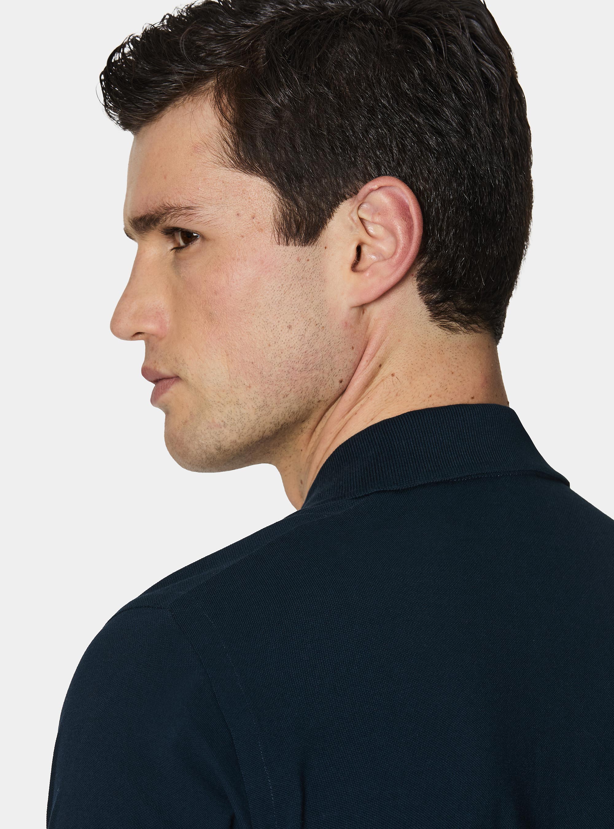 Classic piqu&eacute; polo shirt, NAVY BLUE