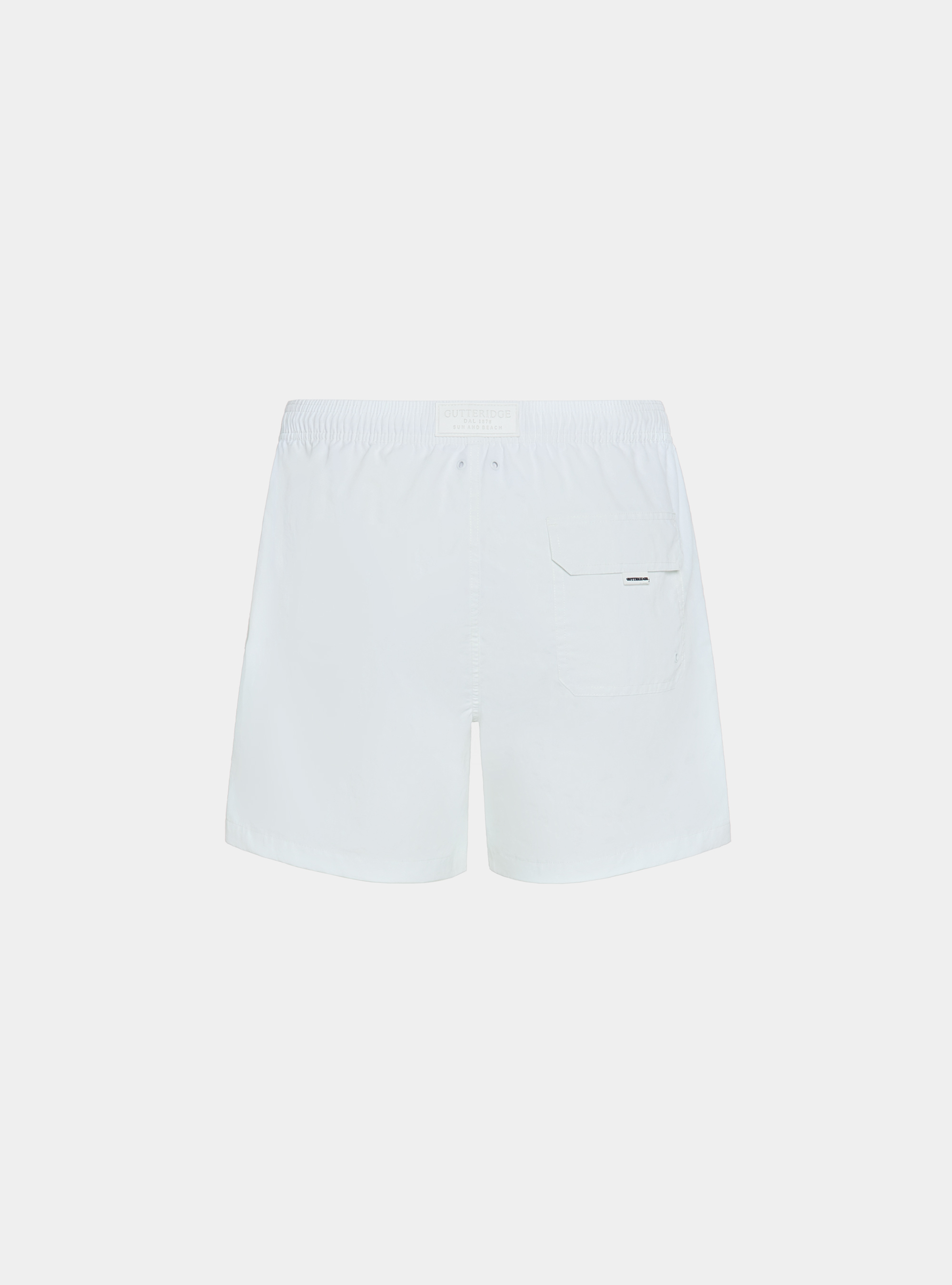 Costume da bagno tinta unita, BIANCO