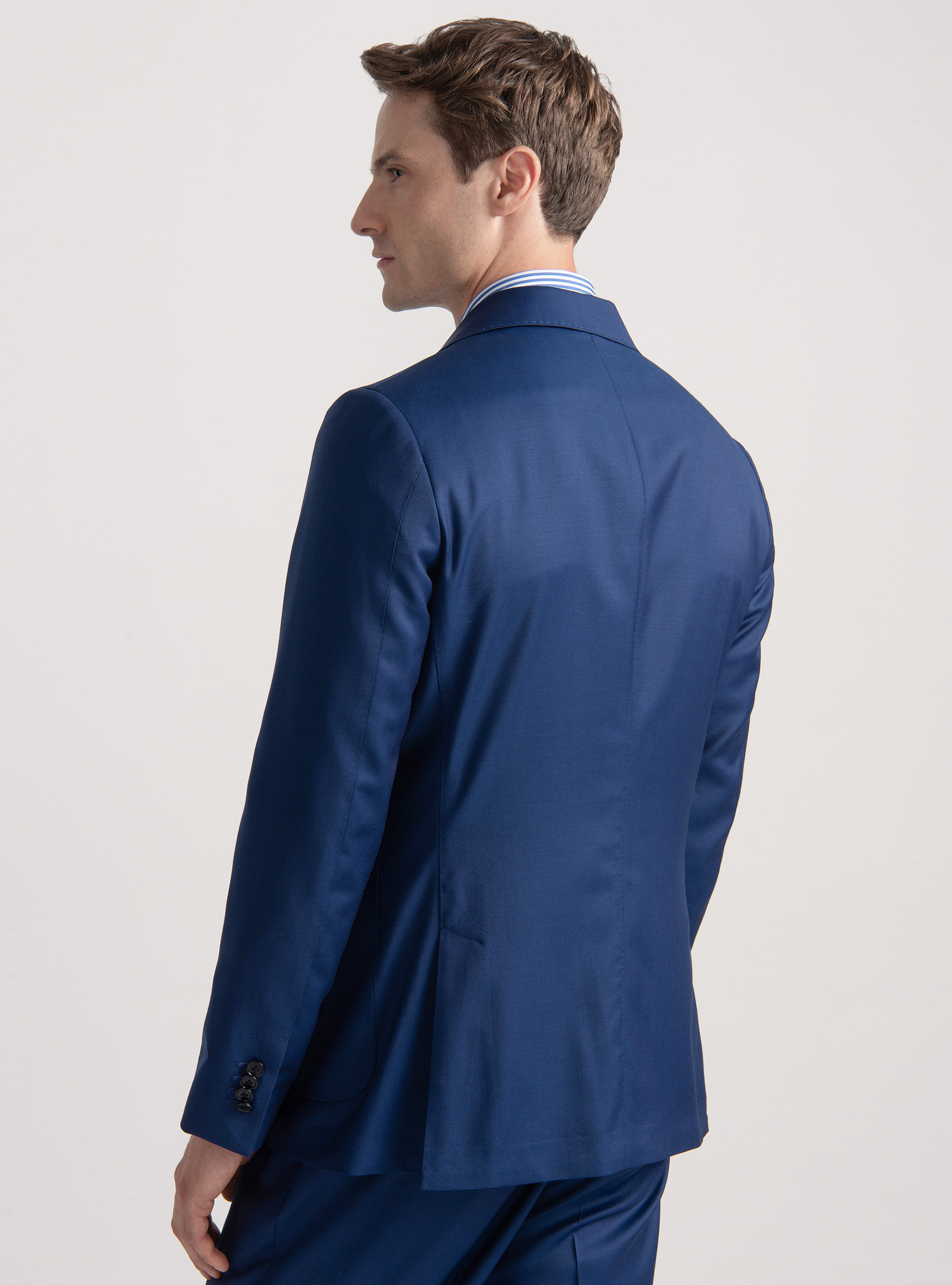 Reda superfine 110's wool suit blazer, BASALT