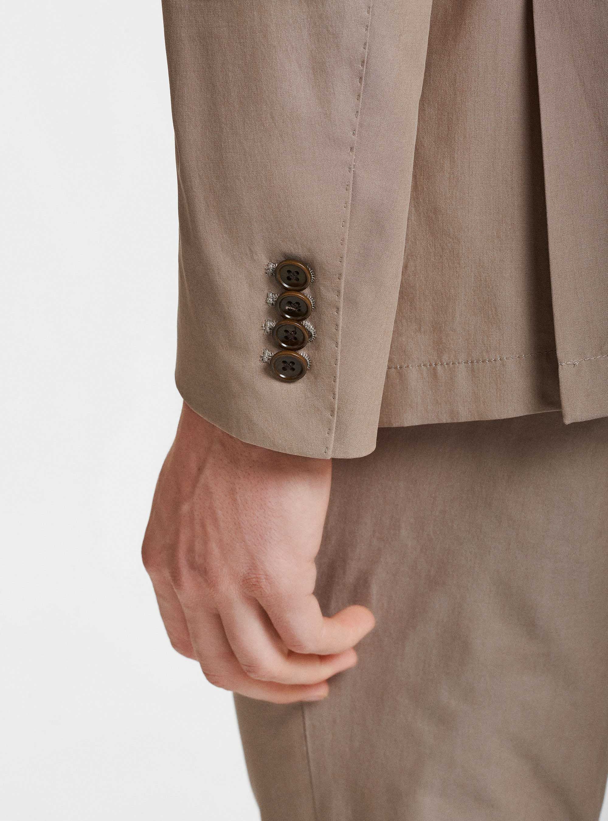 Giacca per abito in misto cotone DUEMILAGORI, SABBIA