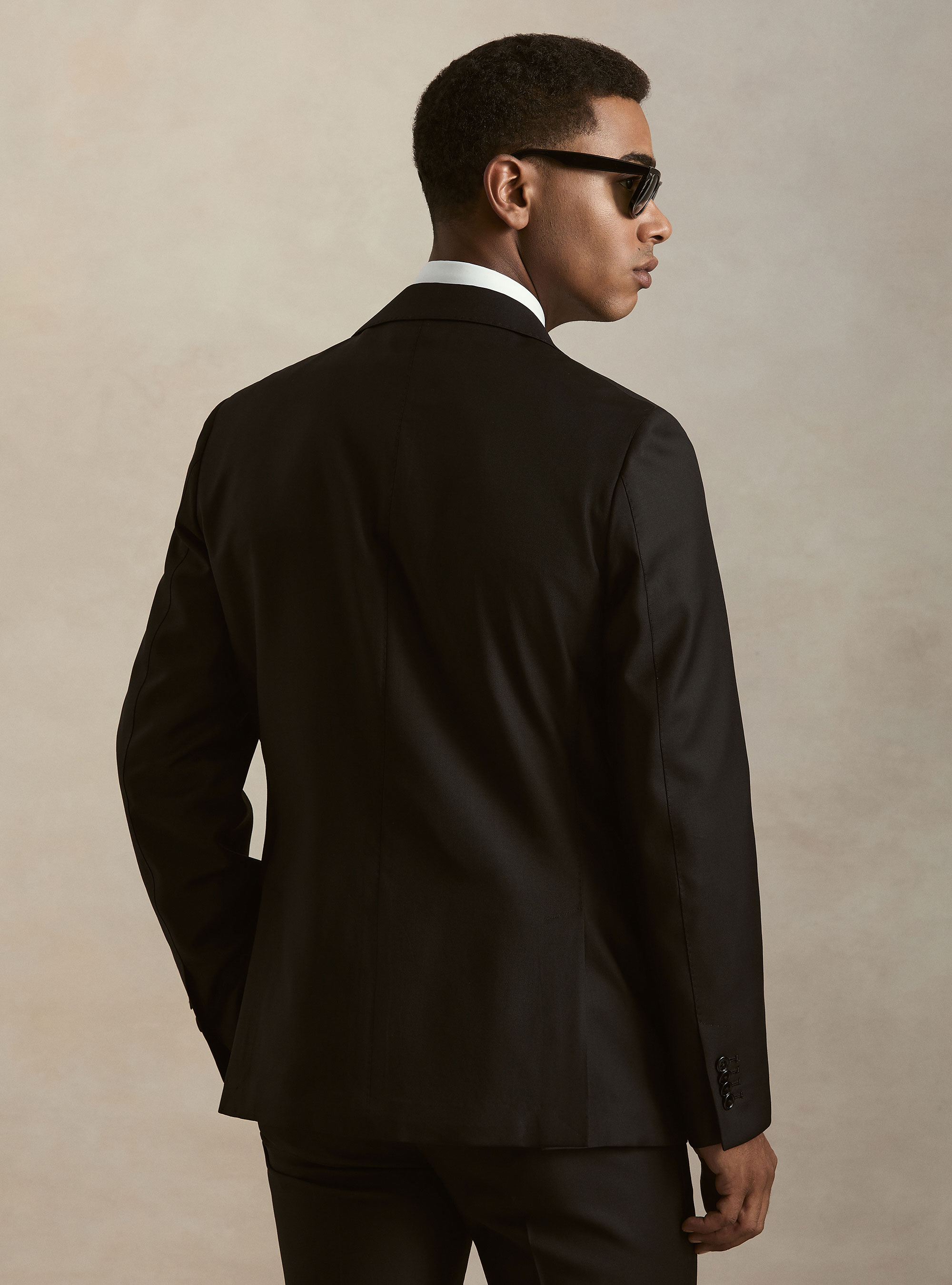 Pure wool suit jacket by Vitale Barberis Canonico, BLACK