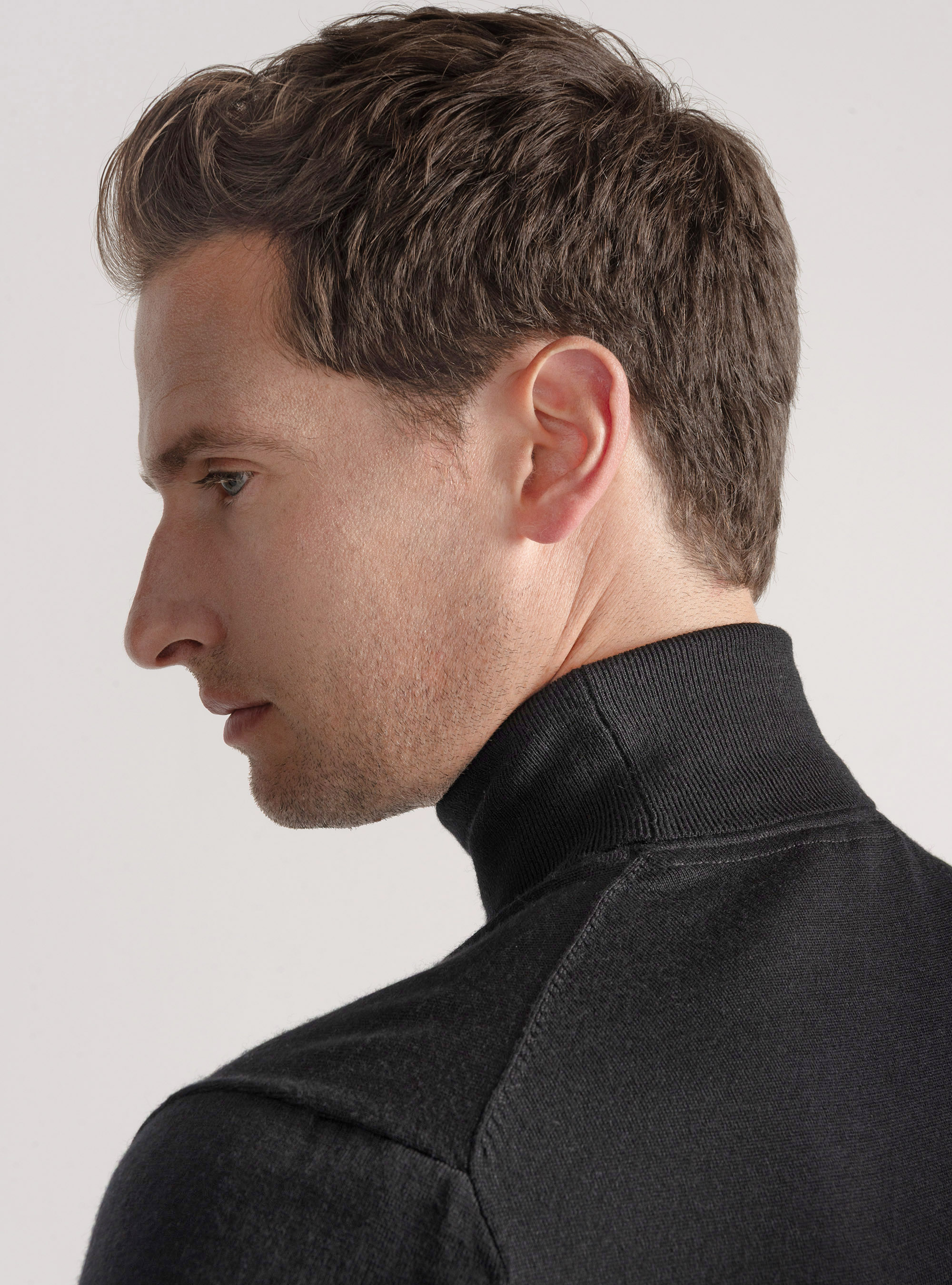 Dolcevita in pura lana merino extrafine, NERO