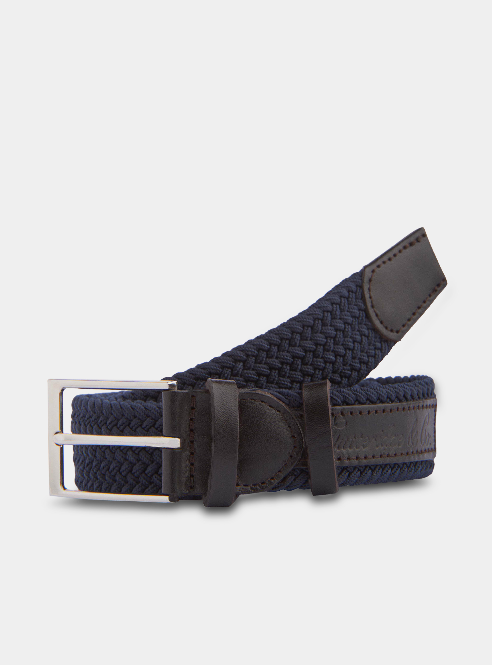 Cintura con logo, BLU NAVY
