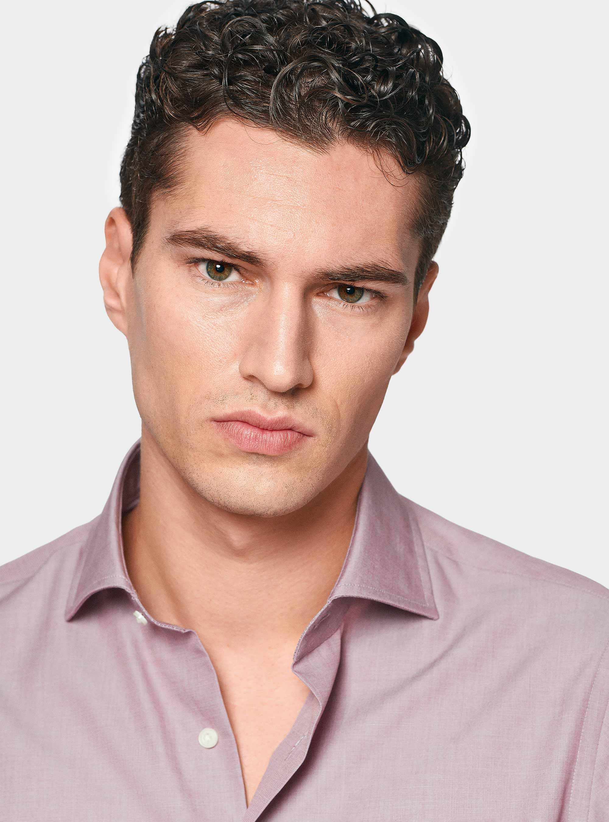 Camicia in fil a fil di cotone, CIPOLLA