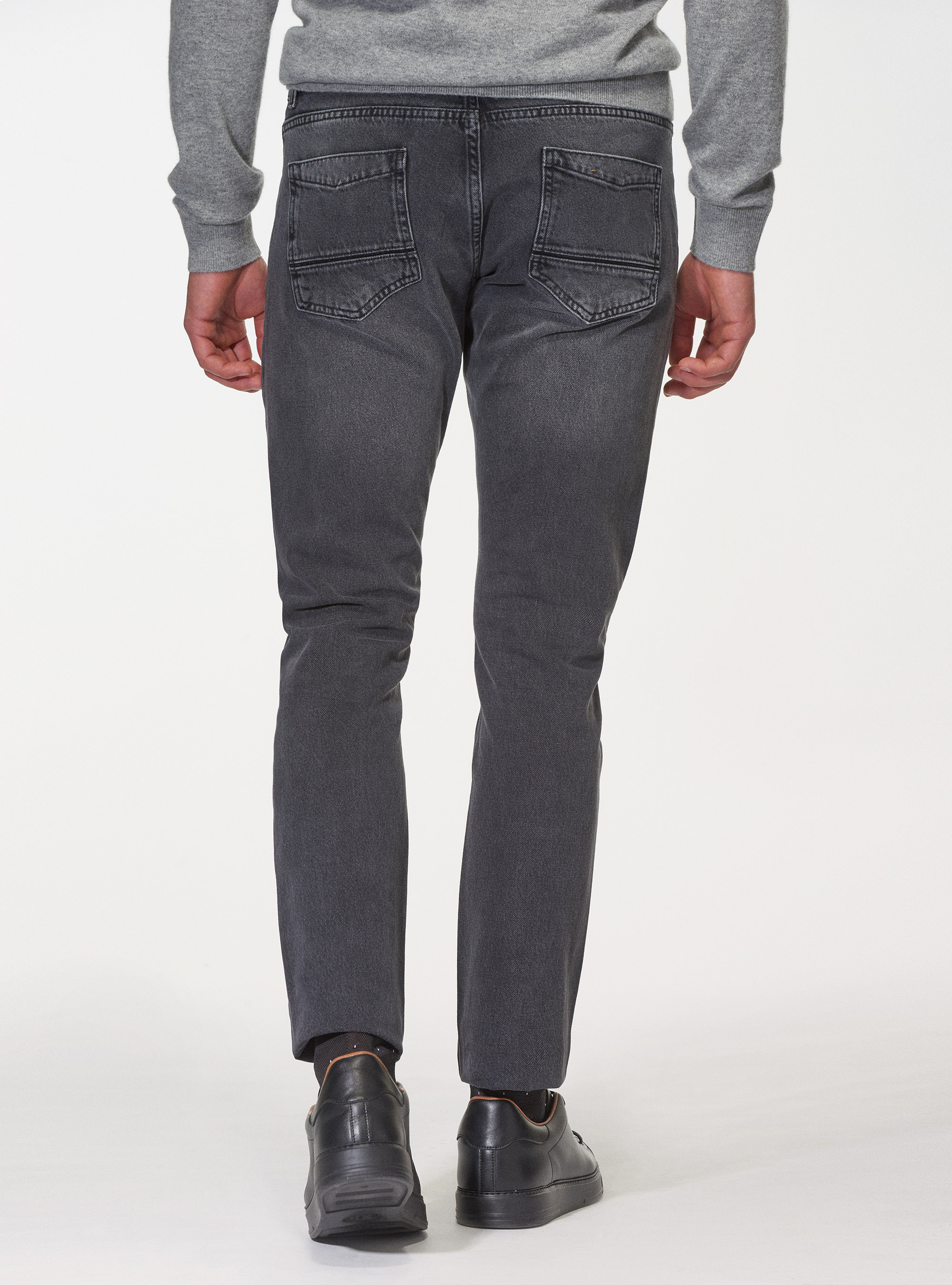 Jeans regular fit grigio scuro, ASFALTO