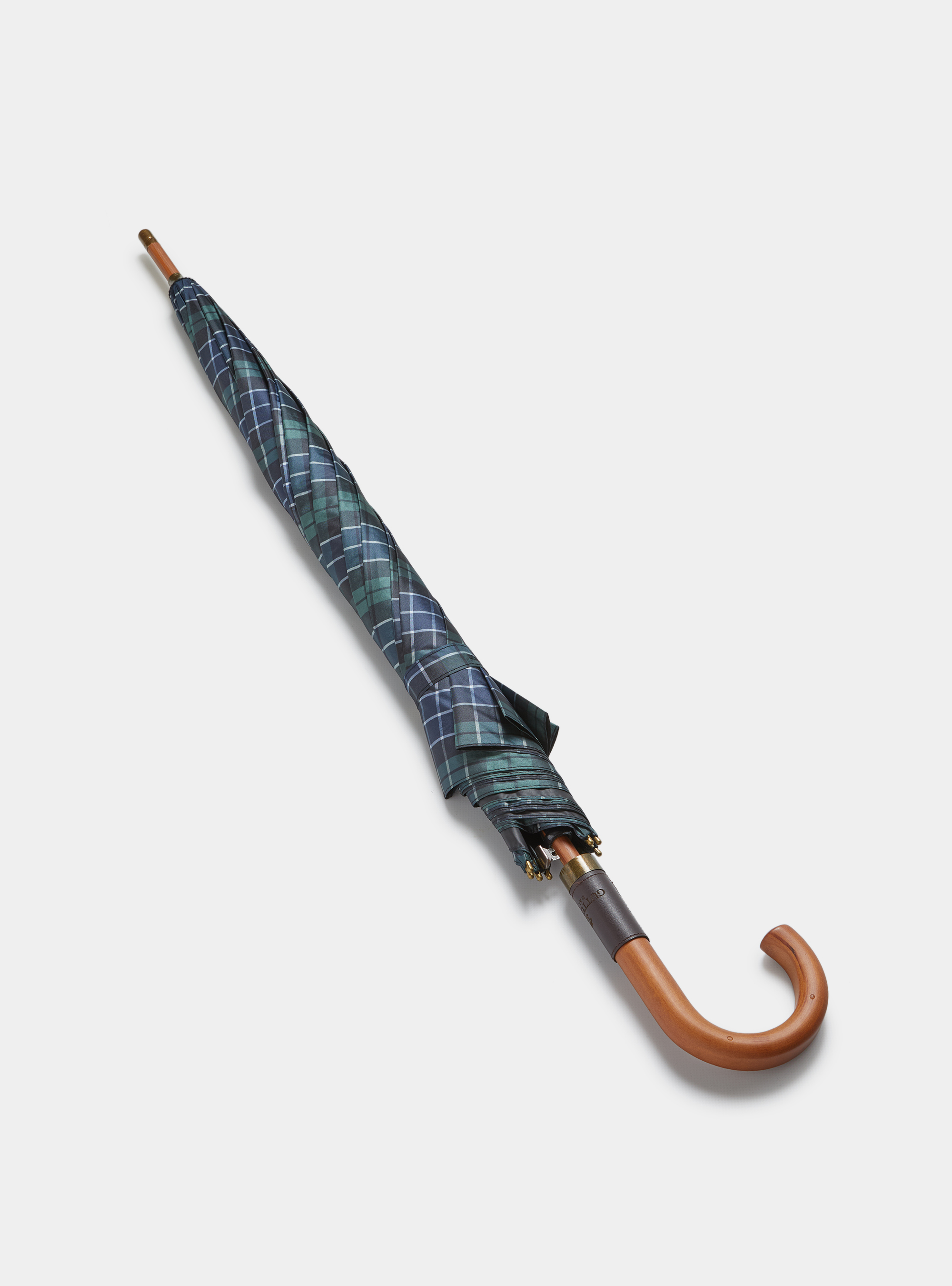 Ombrello fantasia a quadri, BLU