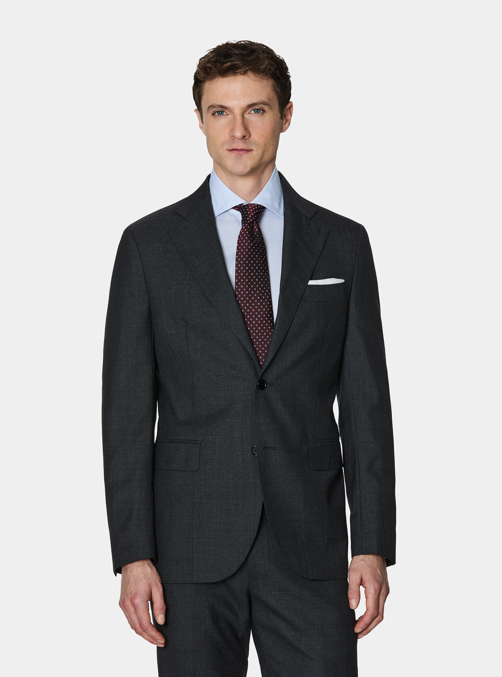 Vitale Barberis Canonico pure wool suit blazer, ASPHALT GREY