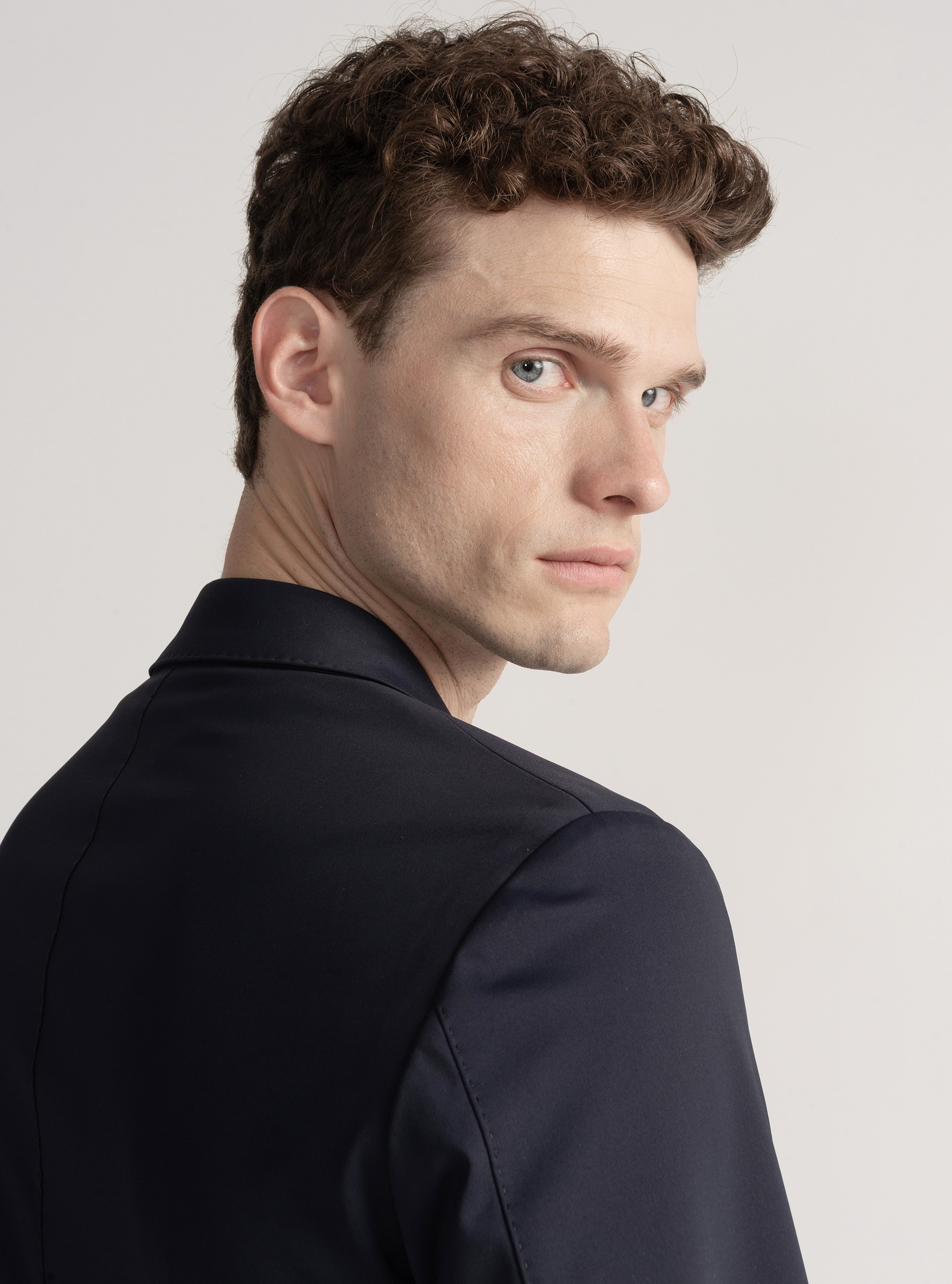 Americana GT01 de nailon elástico, AZUL MARINO