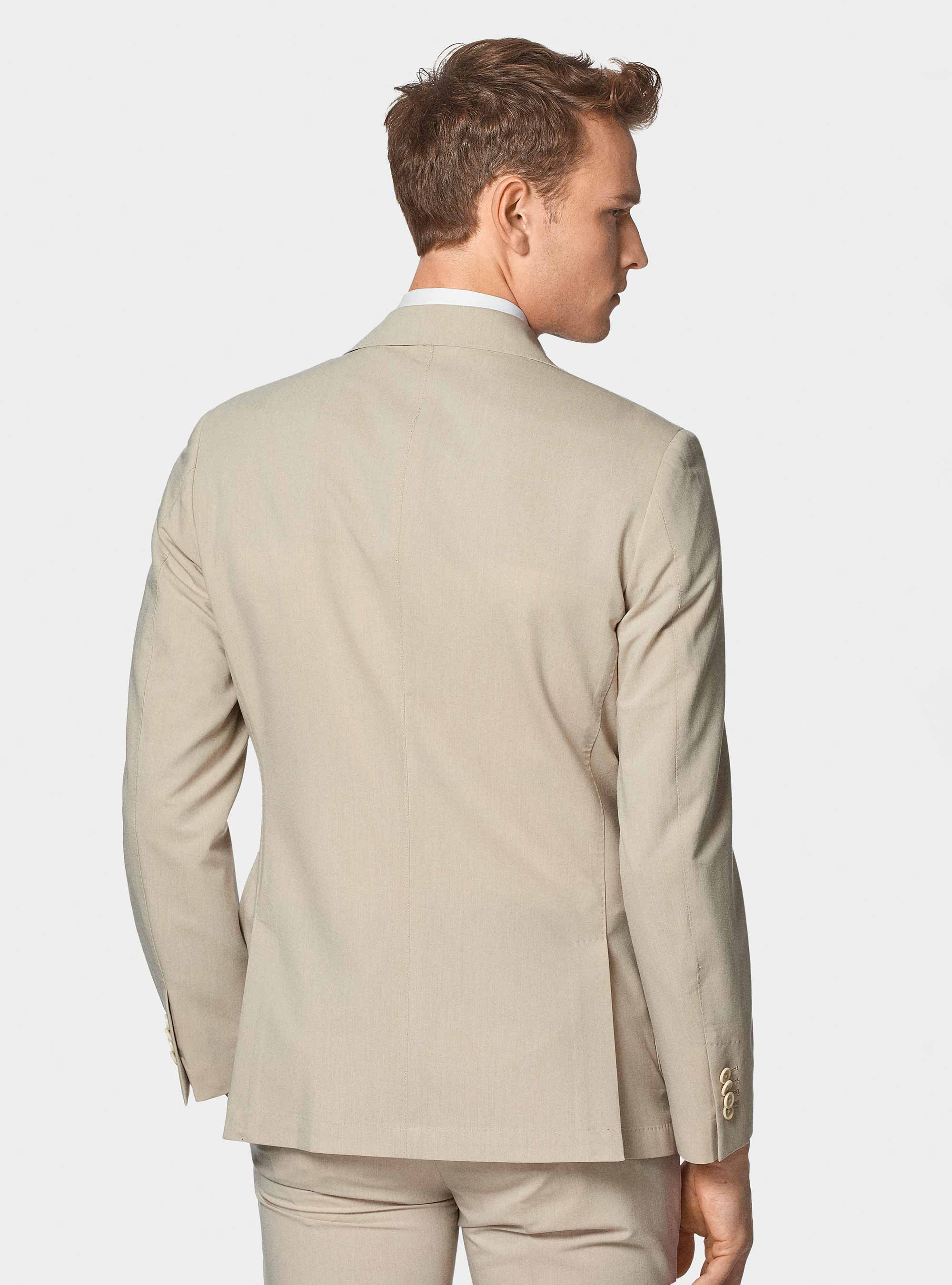 Americana de traje cl&aacute;sica slim fit, CRUDO