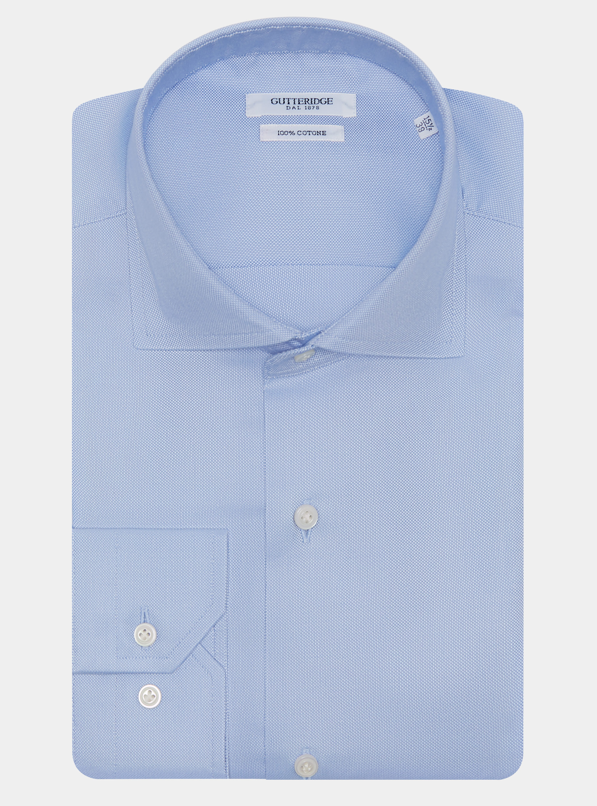 Chemise en coton oxford, BLEU CIEL