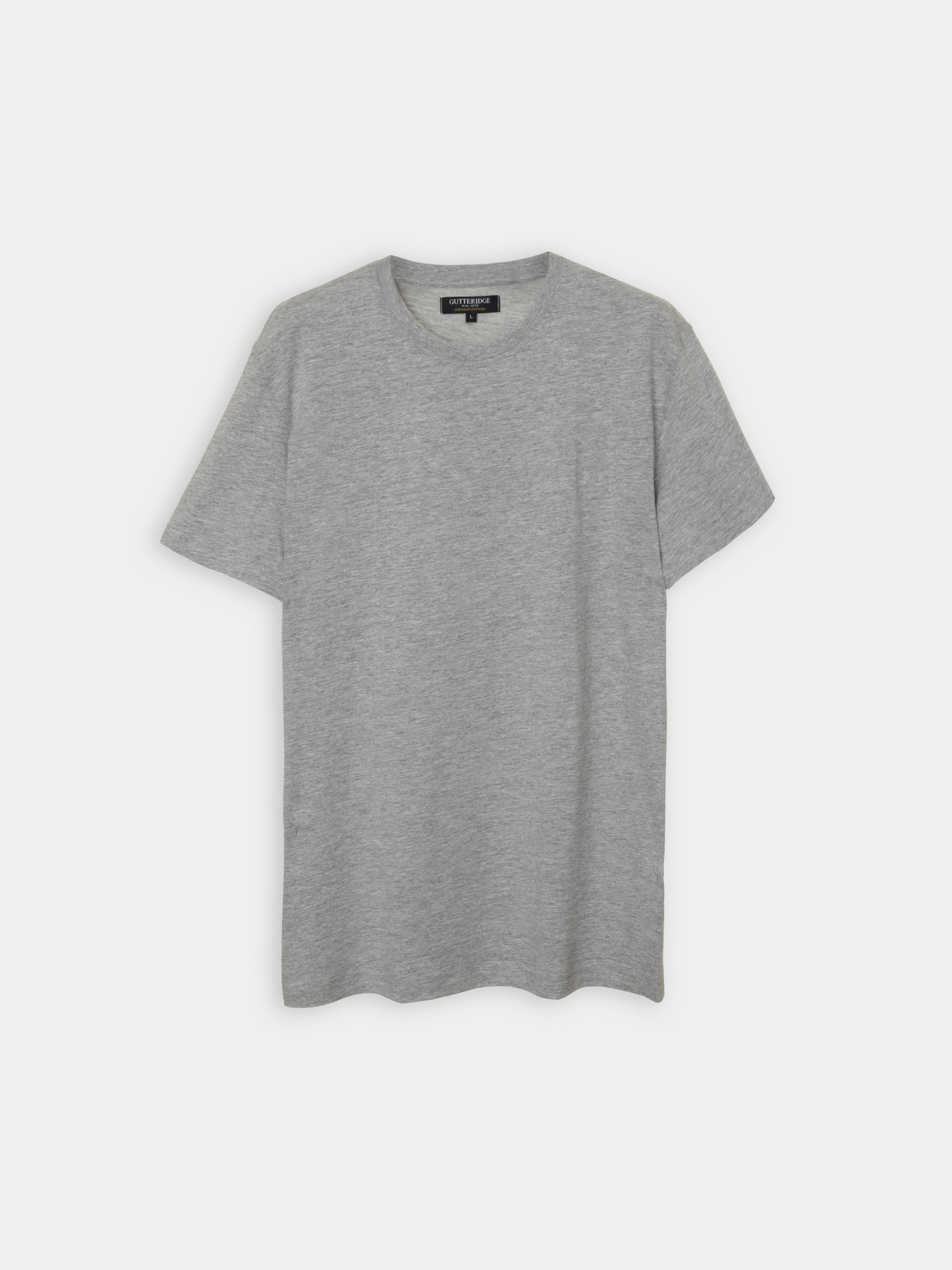Tshirt in jersey di cotone supima, GRIGIO CHIARO