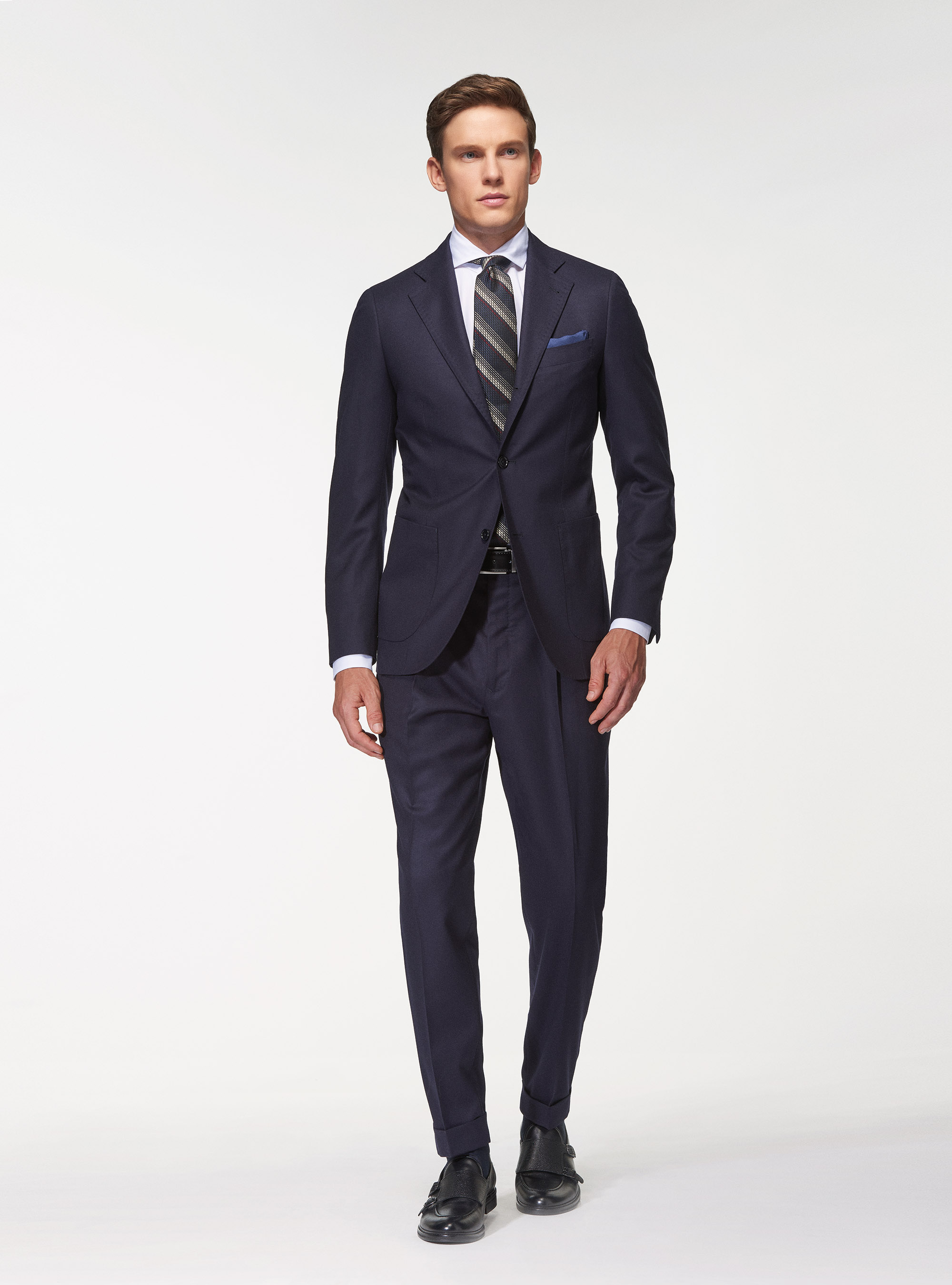 Suit blazer in superfine wool flannel 120's Vitale Barberis