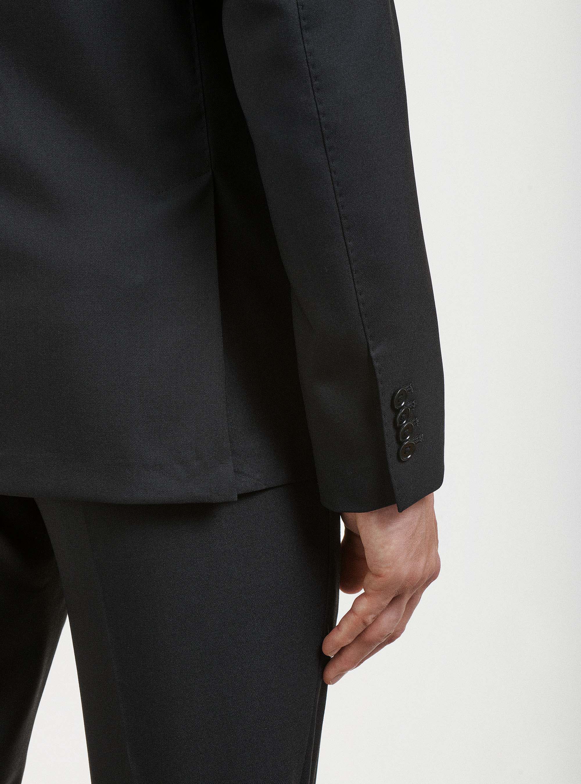 Pure wool suit blazer Vitale Barberis Canonico, BLACK