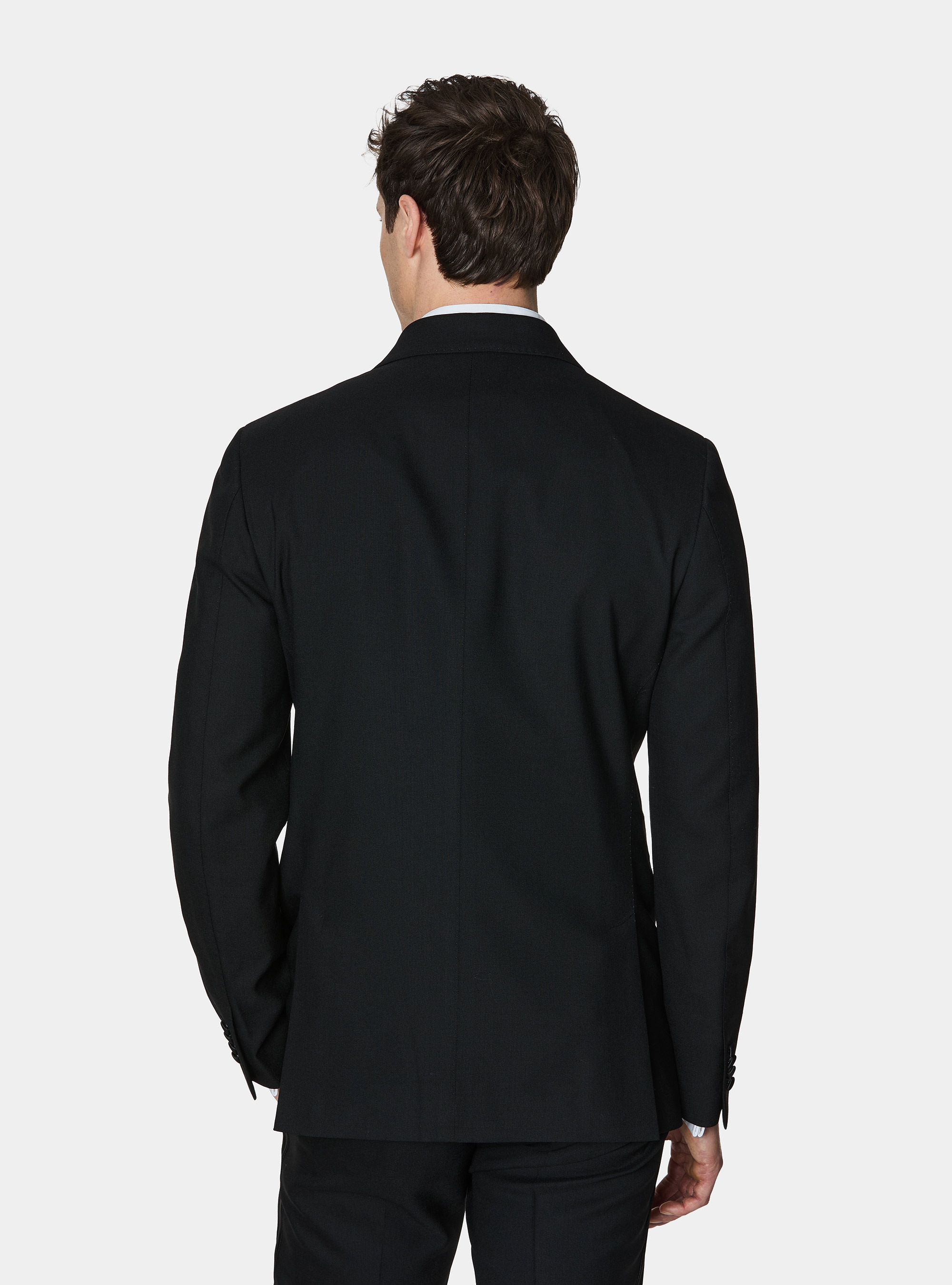 Vitale Barberis Canonico wool tuxedo blazer, BLACK
