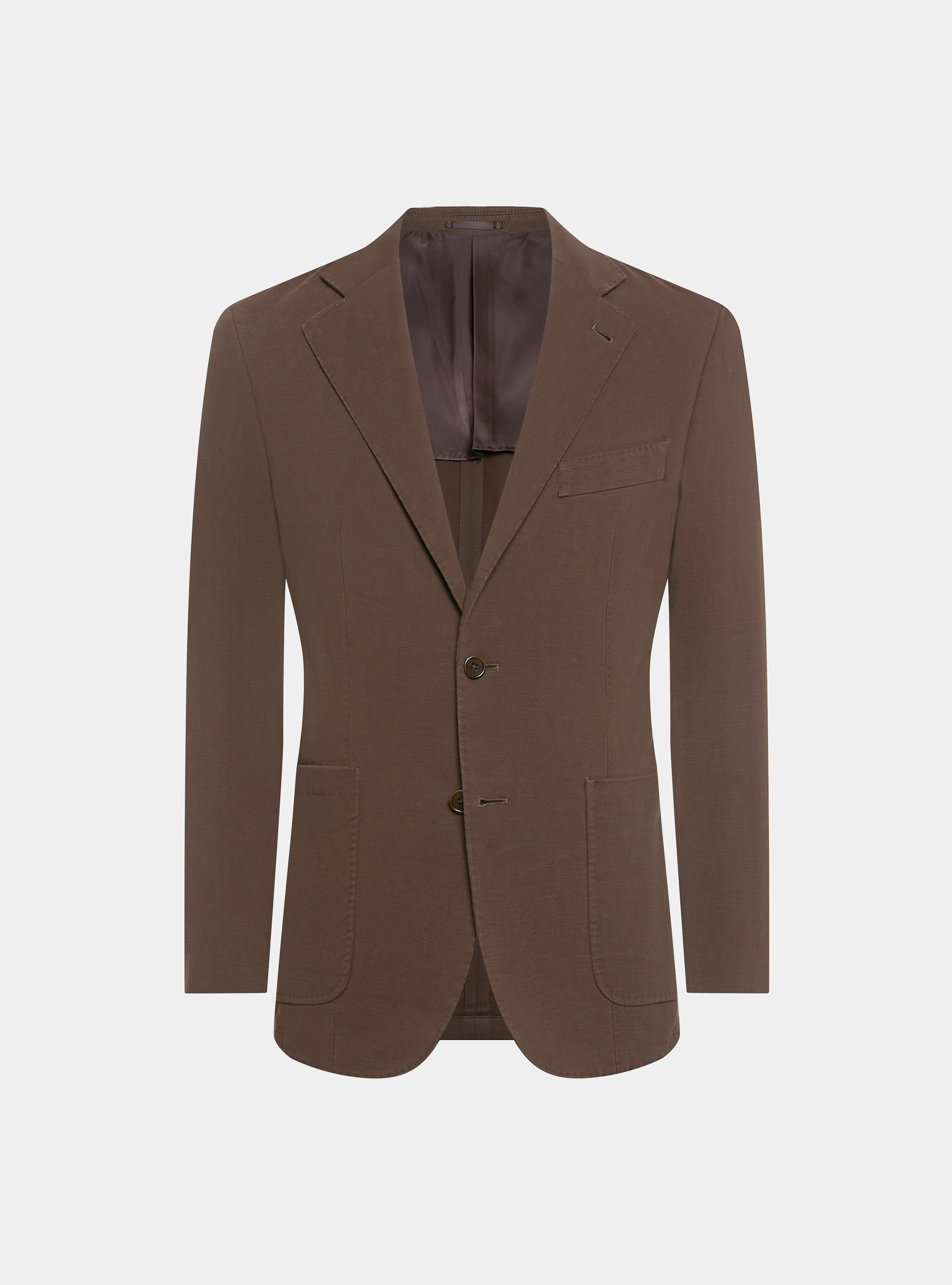 Giacca in cotone cashmere, MARRONE