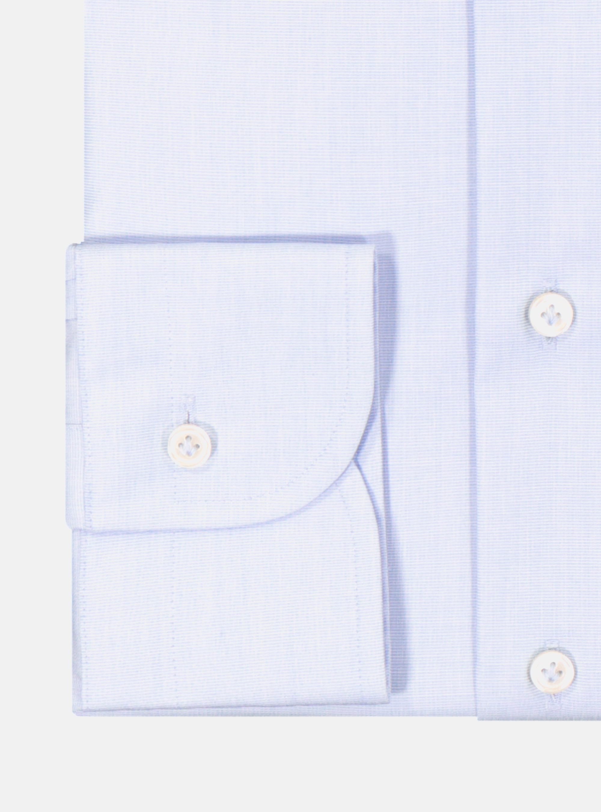 Camicia comfort fit classica in cotone fil a fil no iron, AZZURRO