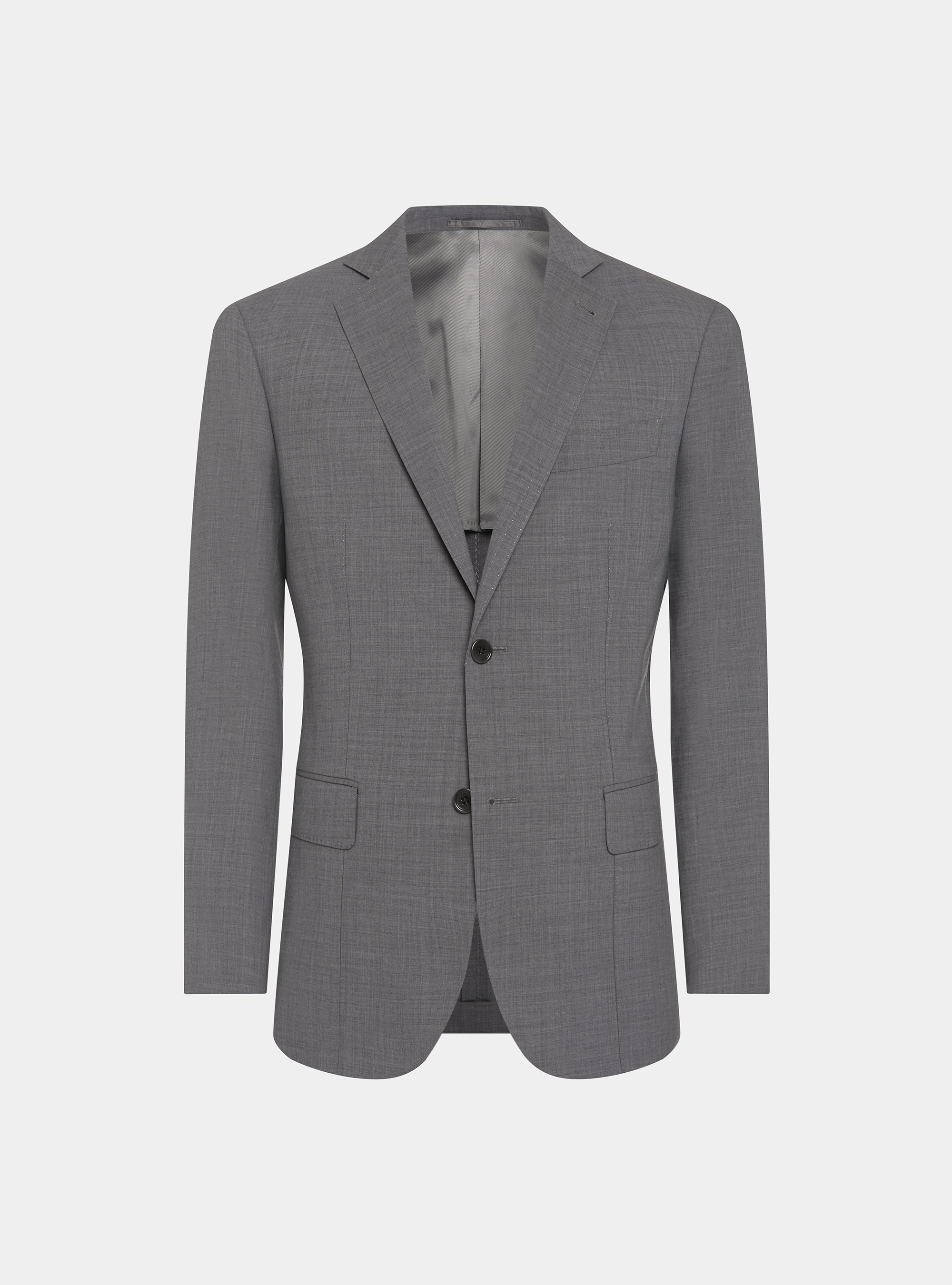 Giacca in pura lana superfine 120, GRIGIO CHIARO MELANGE