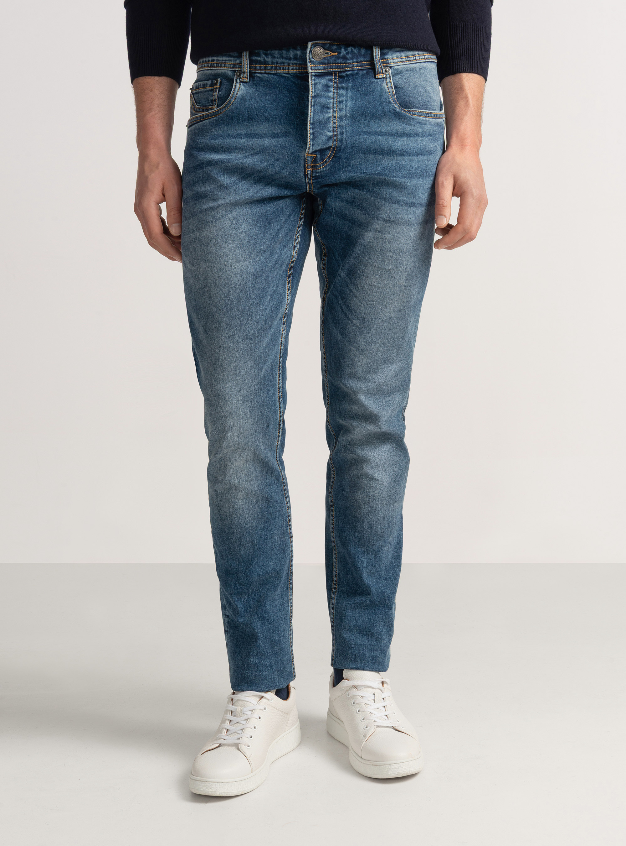 5 Tasche denim regular fit, BLU NAVY