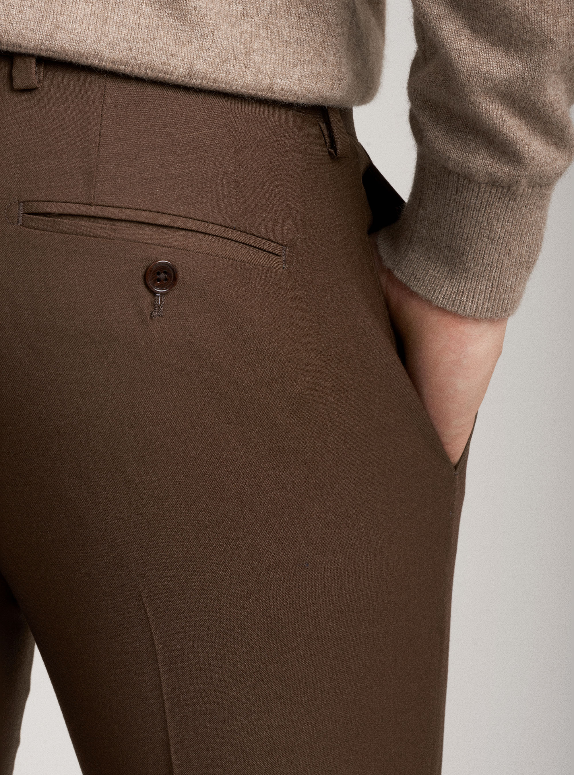 Suits Pants in super fine wool 120's, MULTICOLOR