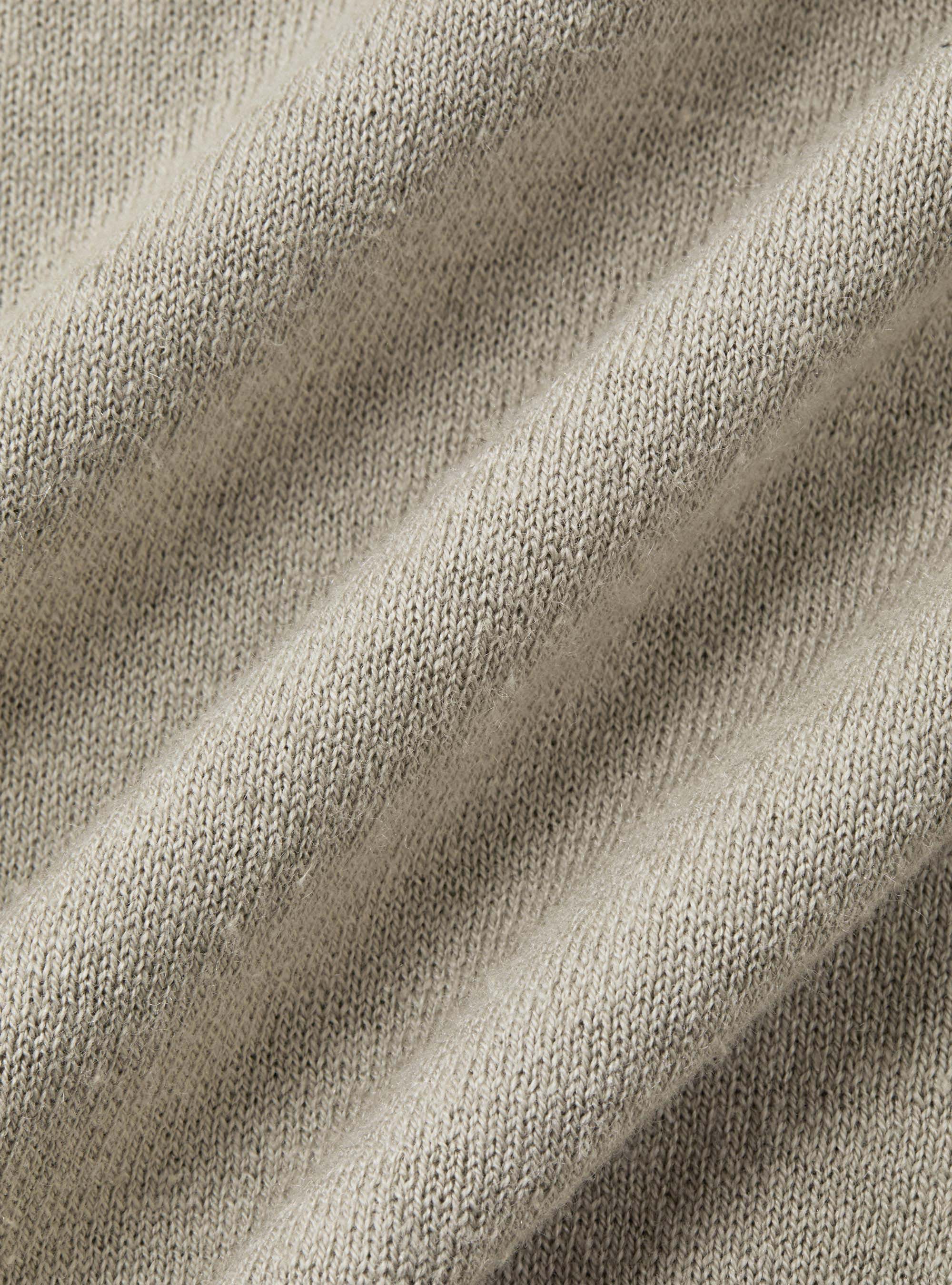 Maglia girocollo in cotone seta e cashmere, SAND