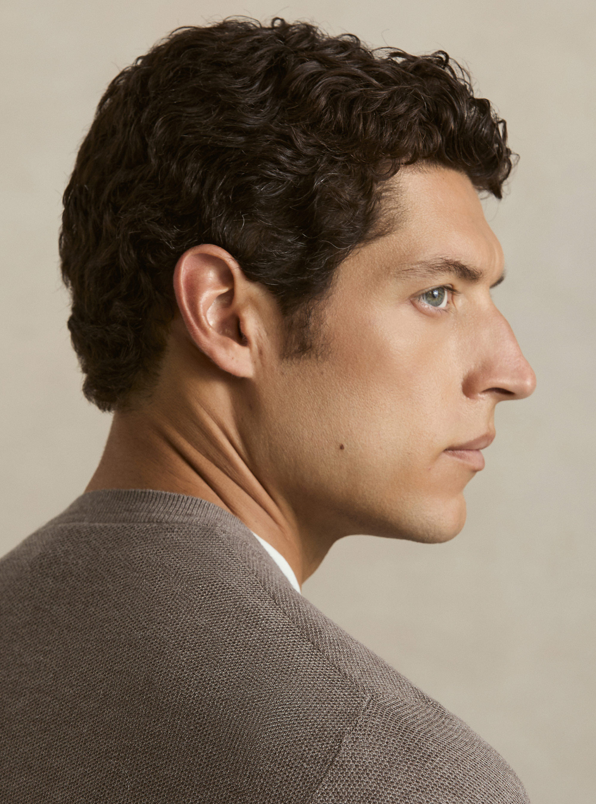 Girocollo in maglia nido d'ape in cotone cashmere, BARRO