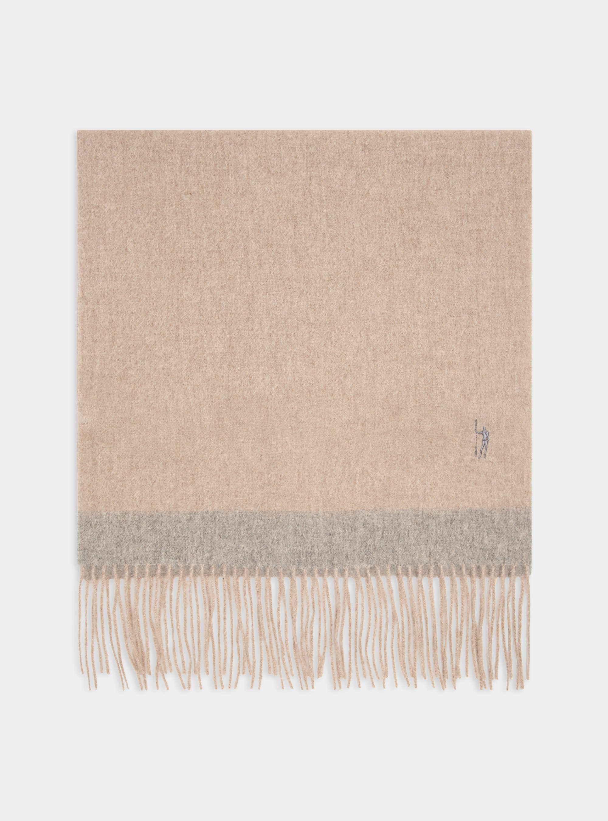 Sciarpa in lana e cashmere, PANNA