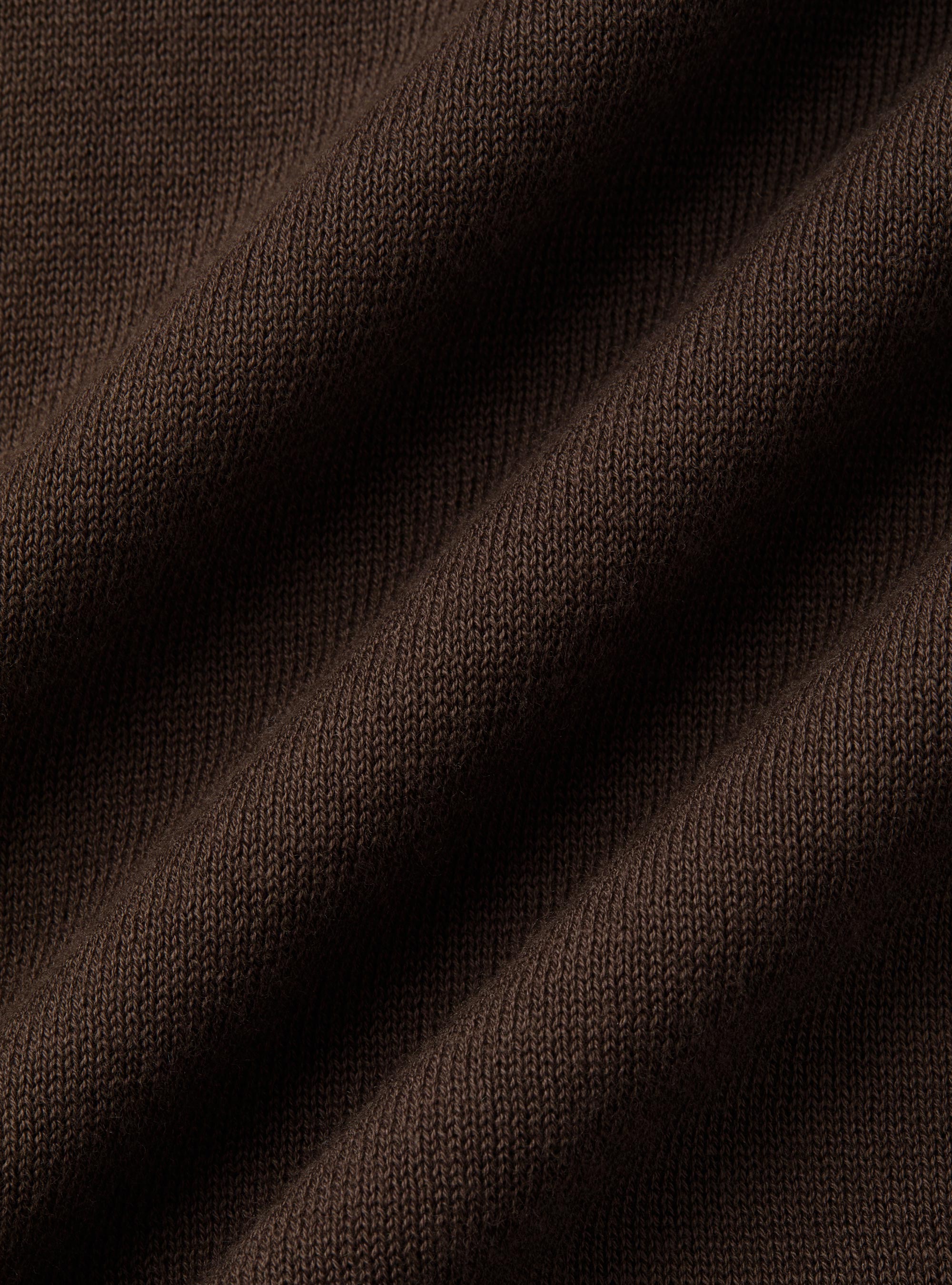 Polo in maglia in cotone m/c, BROWN