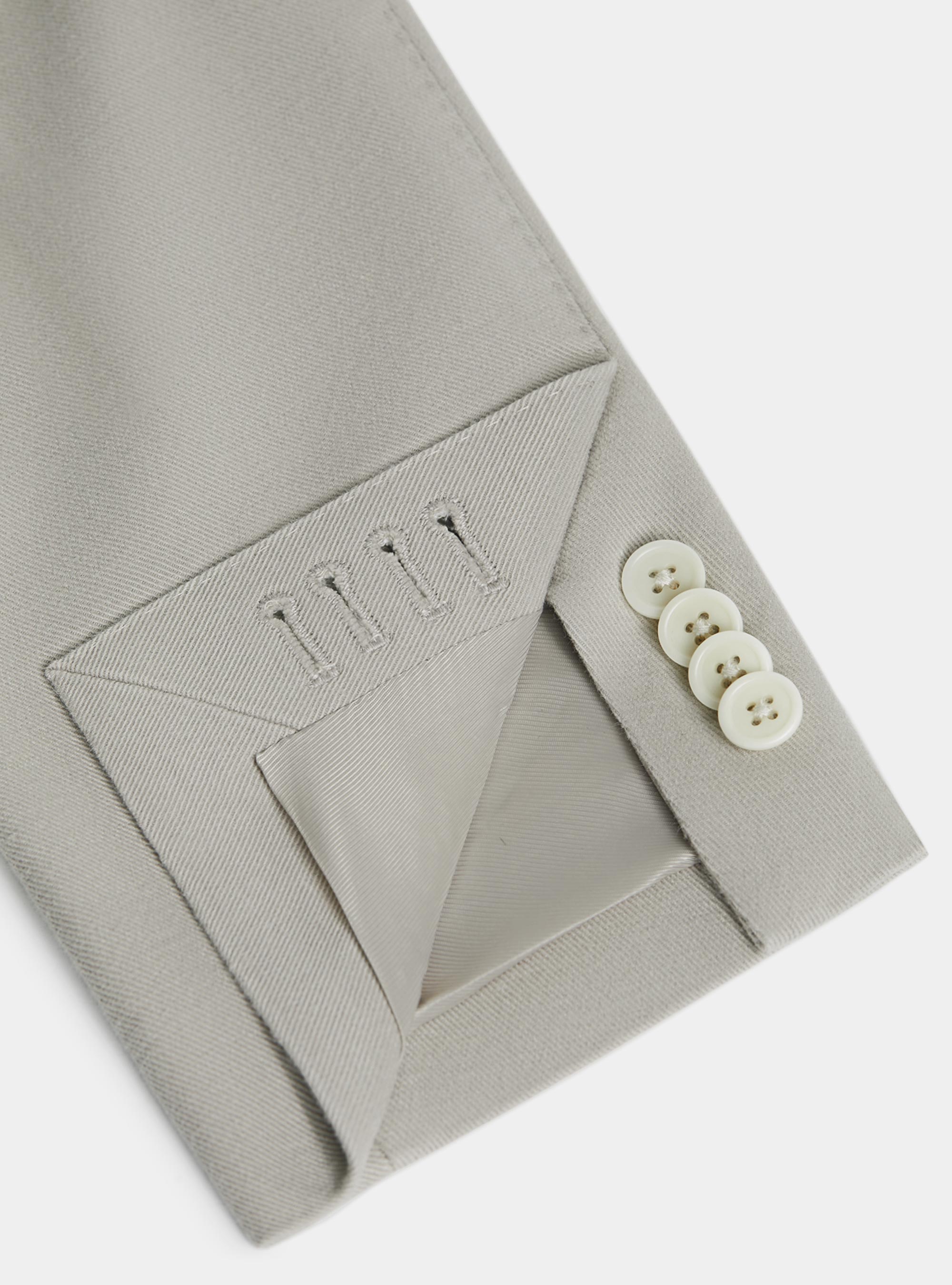 Giacca in cotone cashmere, ECRU