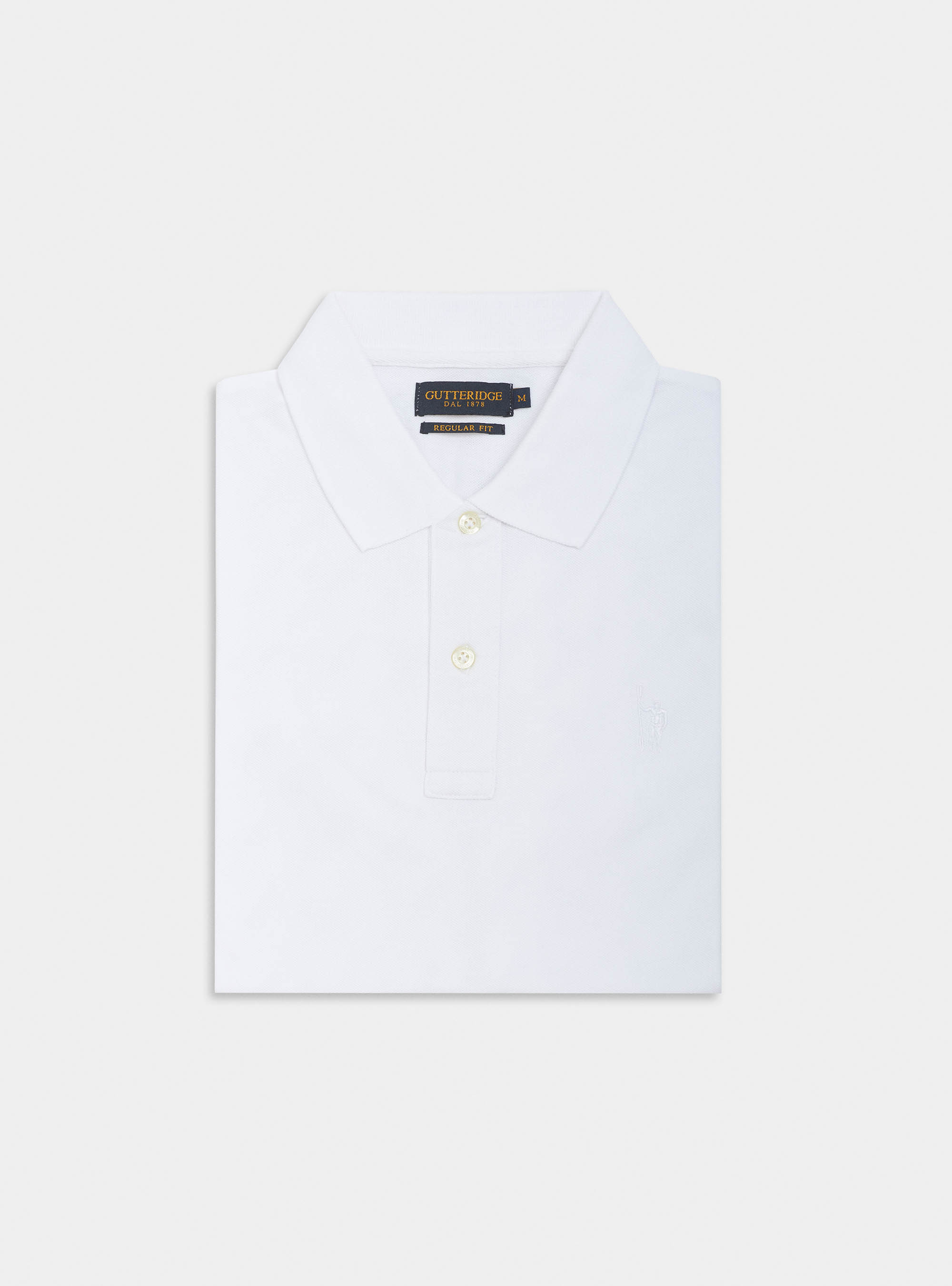 Classic pique polo shirt, WHITE