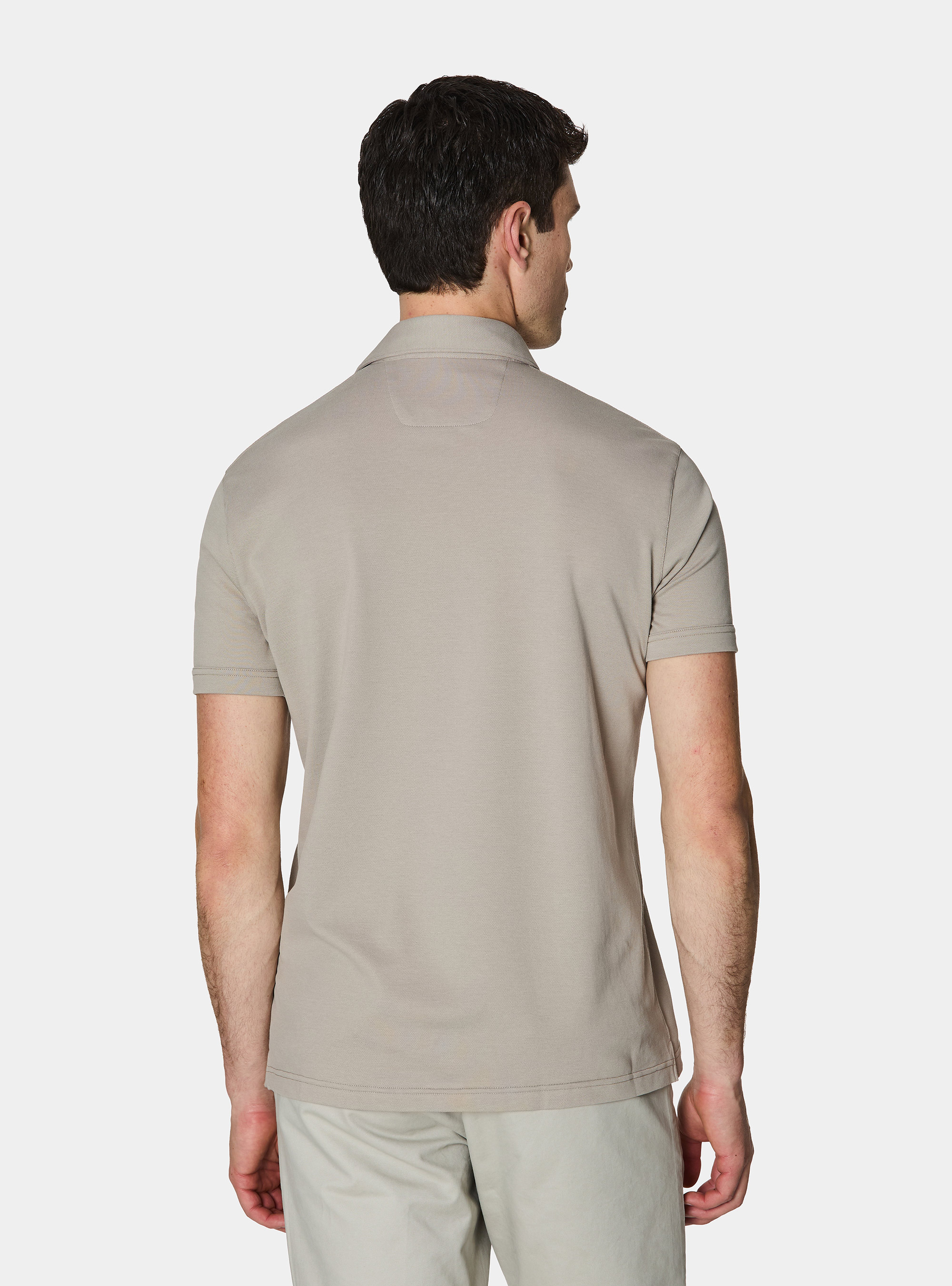 GT01 stretch pique polo shirt, SABBIA 0591C