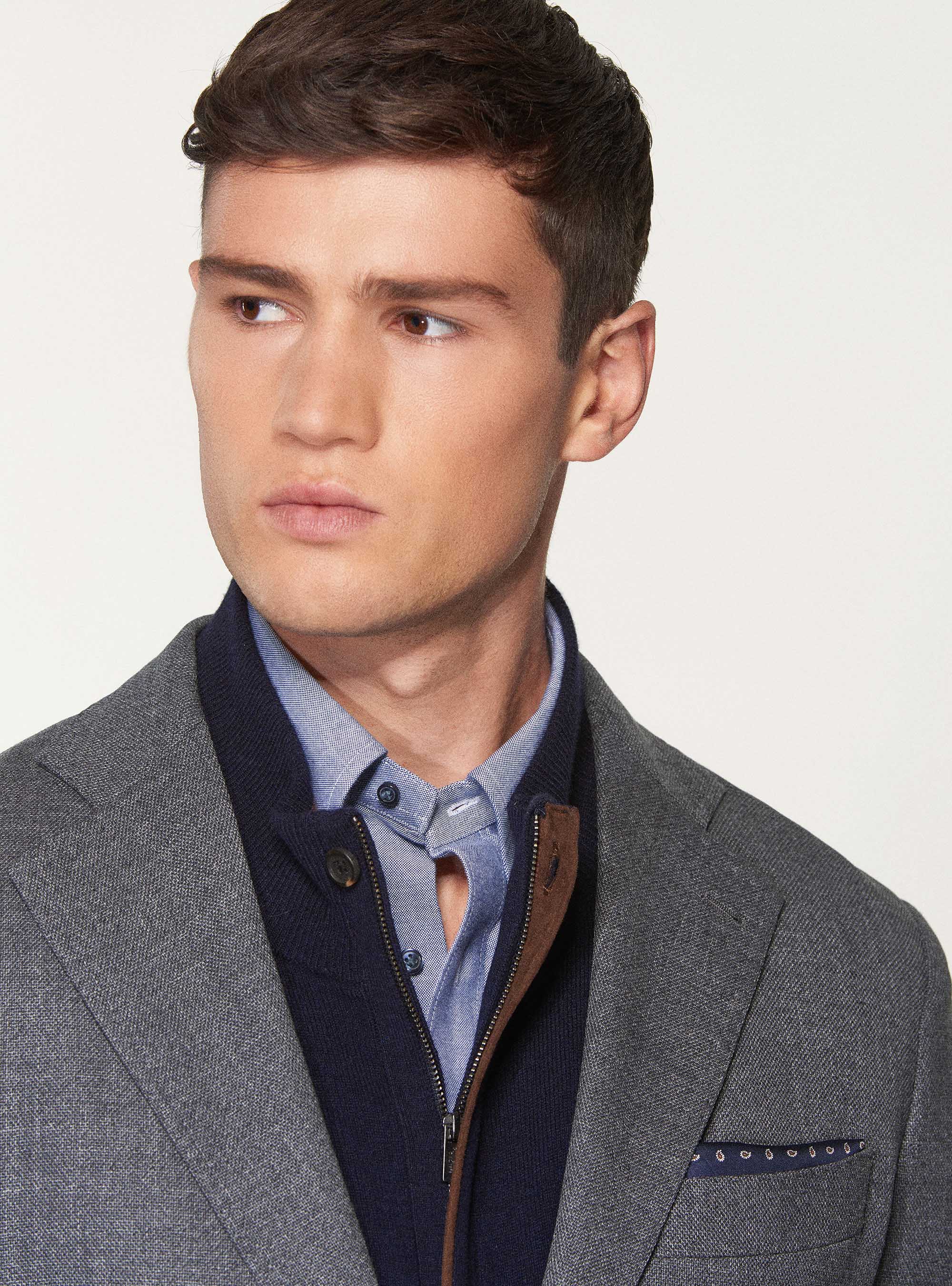 Giacca in lana stretch Reda Flexo, GRIGIO CHIARO