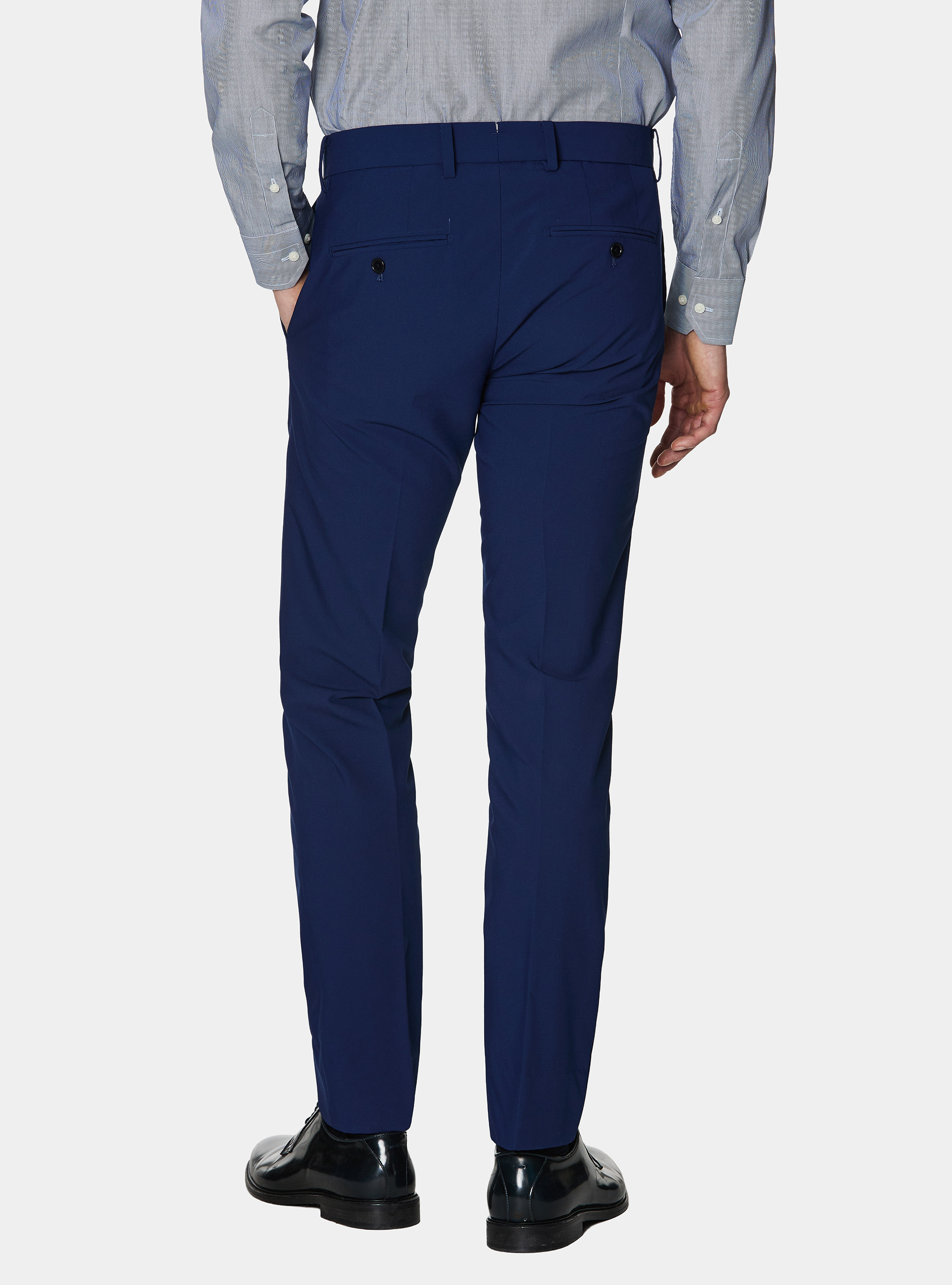 Slim fit suit trousers, BASALT