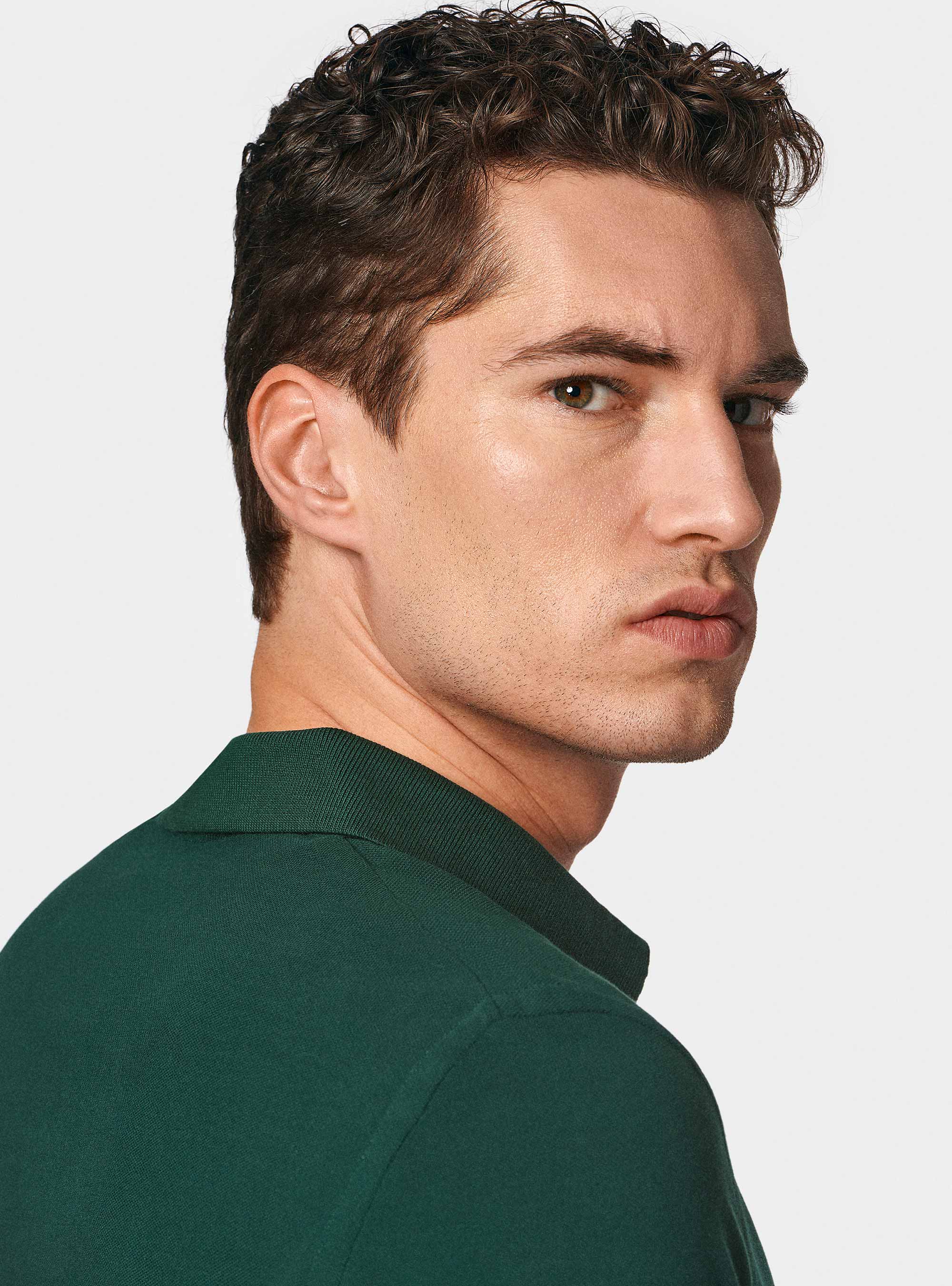 Polo classica in piquet, OLIVA