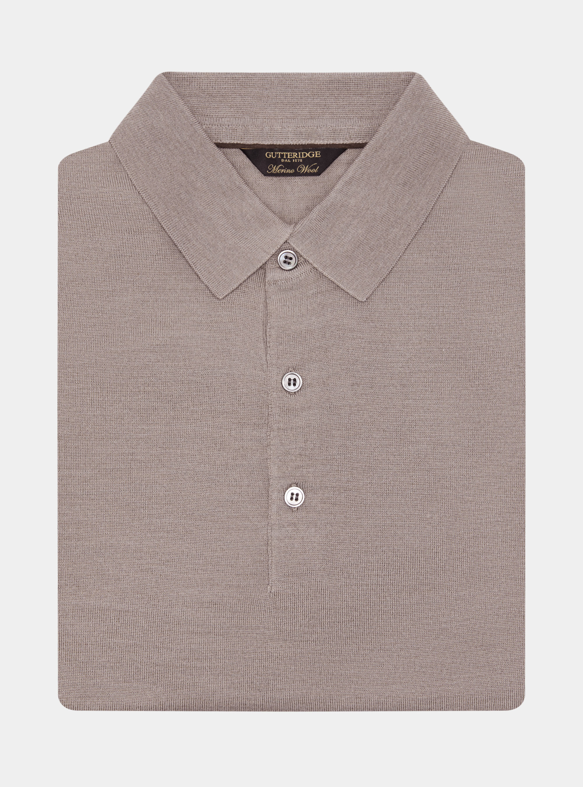 Polo de lana merina extrafina, BARRO