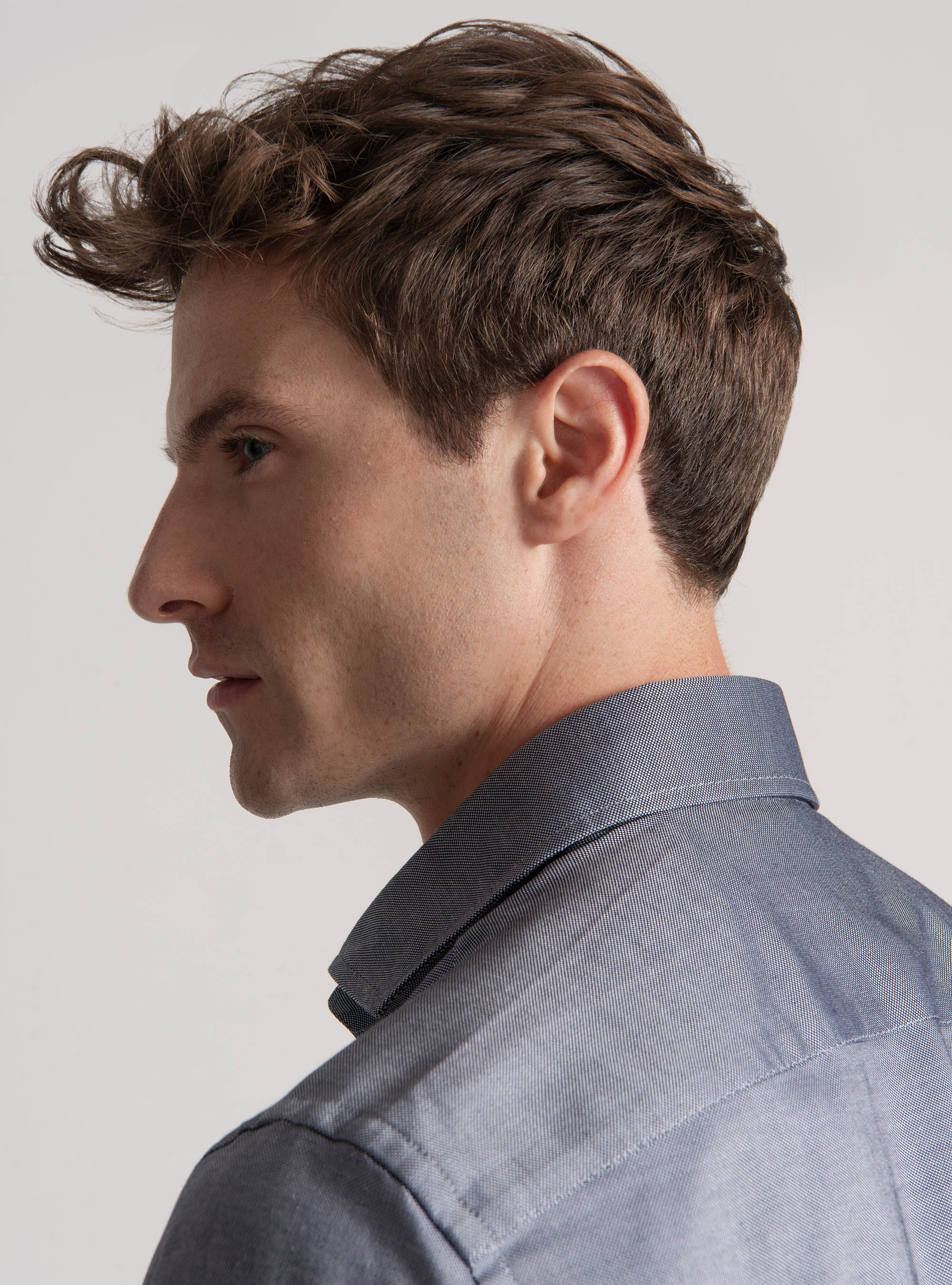 Camicia in cotone oxford, BLU NAVY