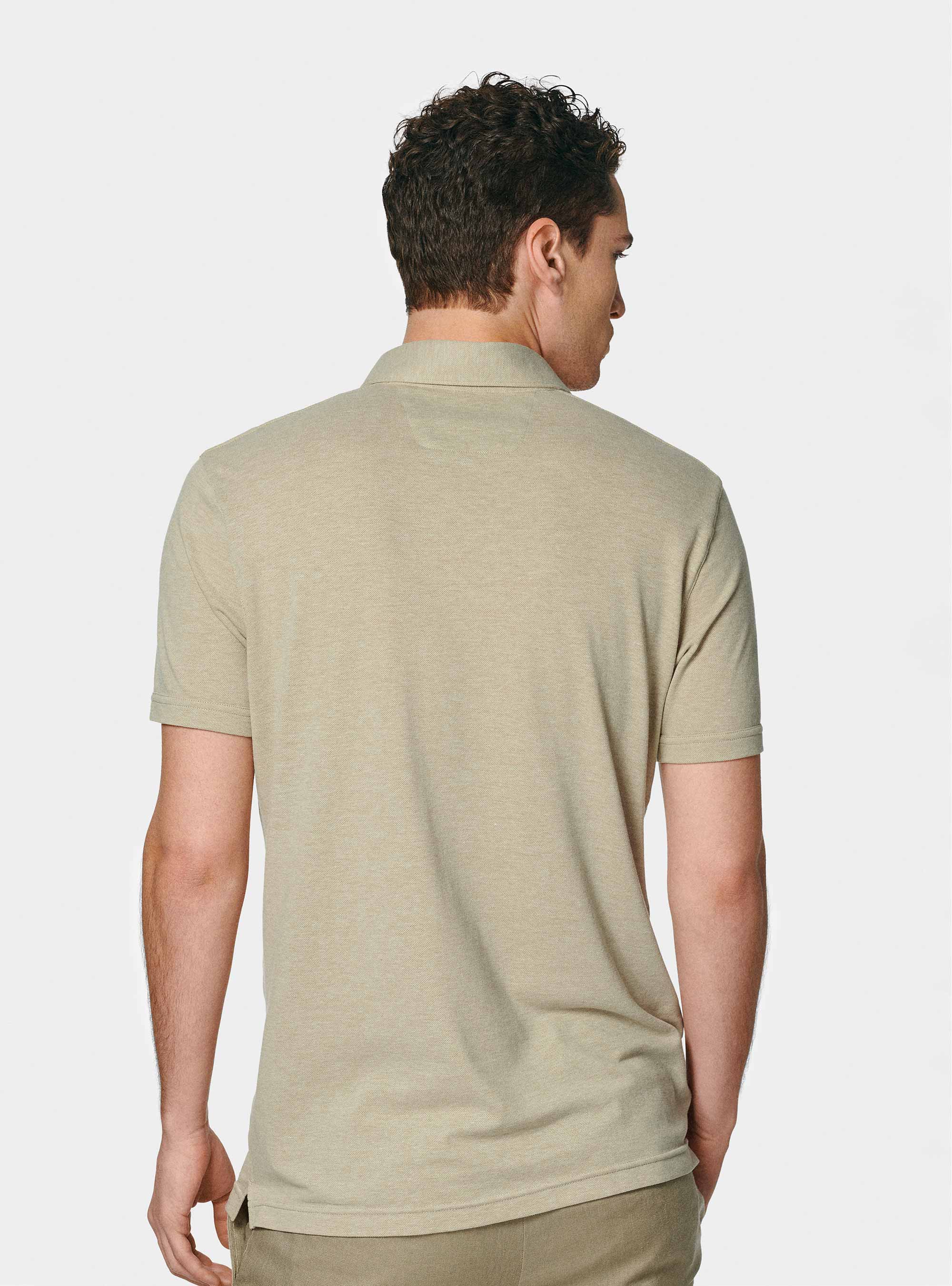 Polo GT01 in piquet stretch, SABBIA