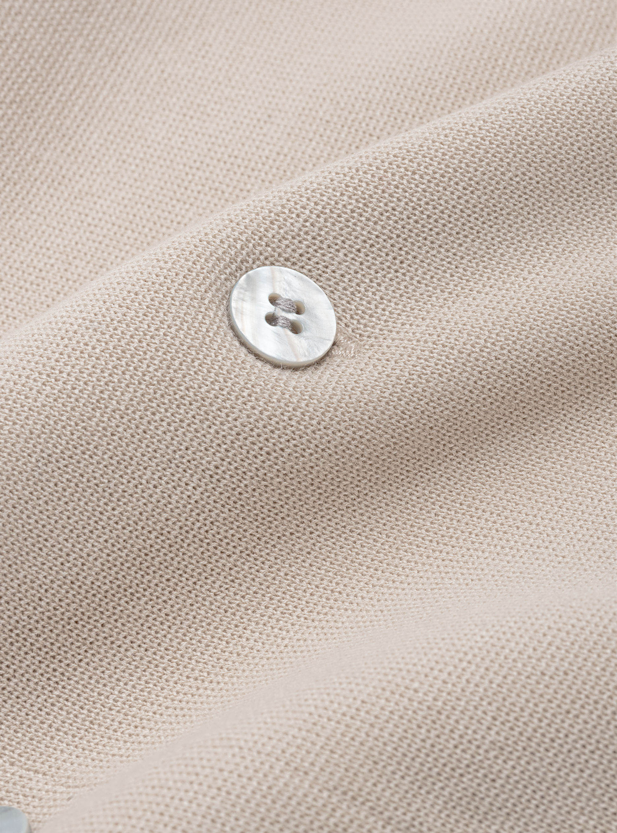 Gilet in maglia in puro cotone extrafine, ECRU