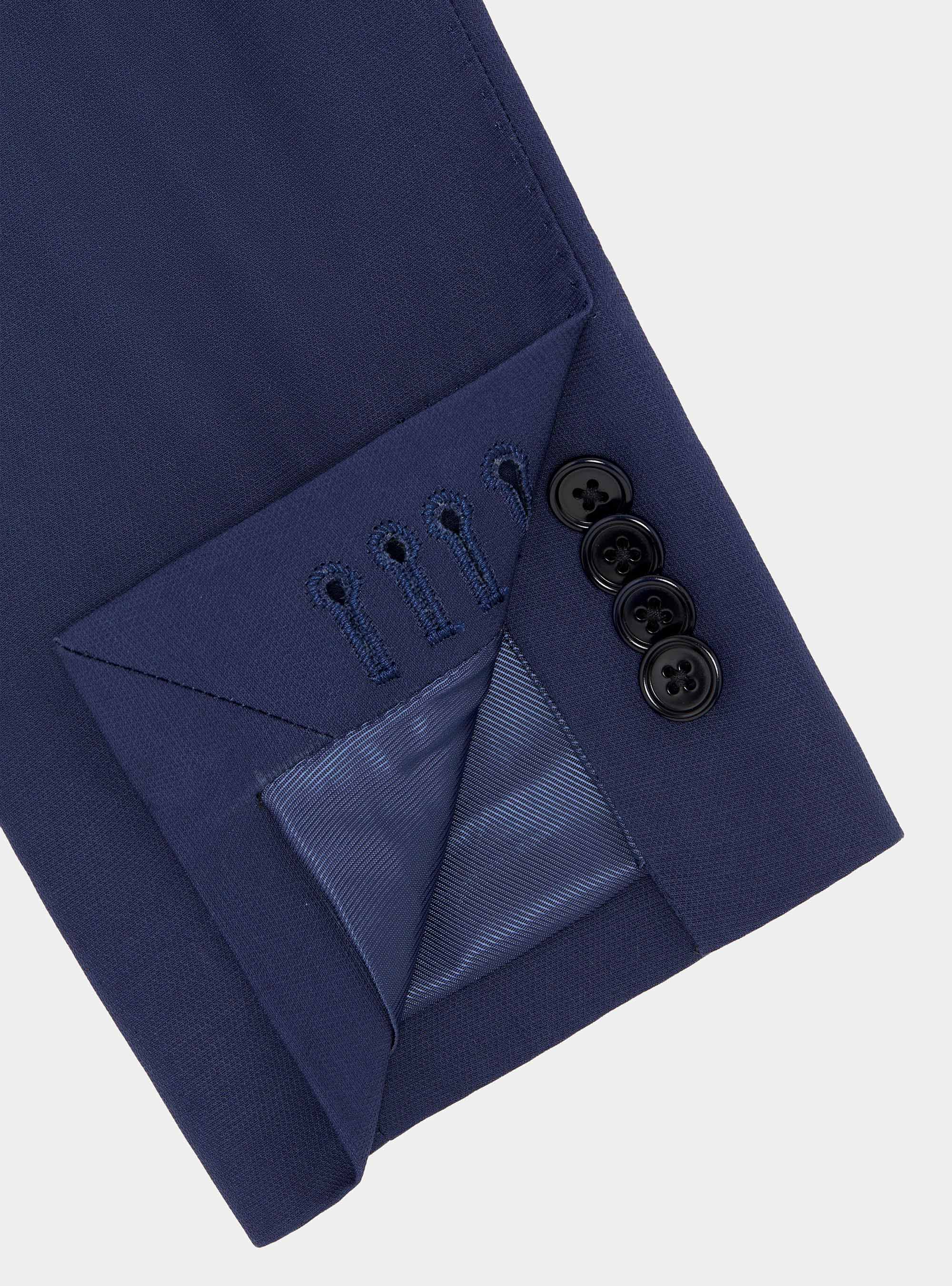 Cotton suit blazer, BLUE