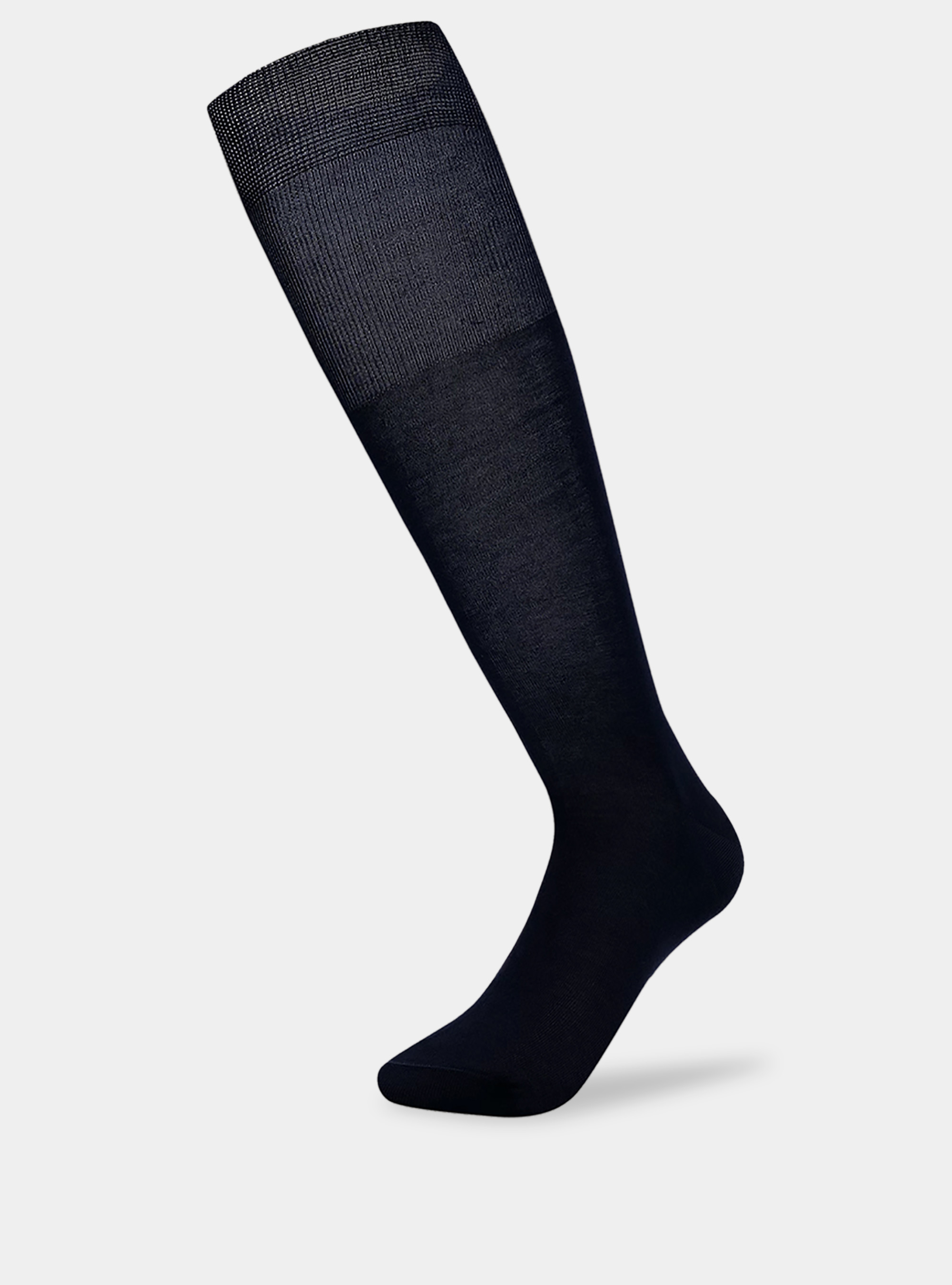 Calzini lunghi tinta unita in filo di Scozia, BLU NAVY