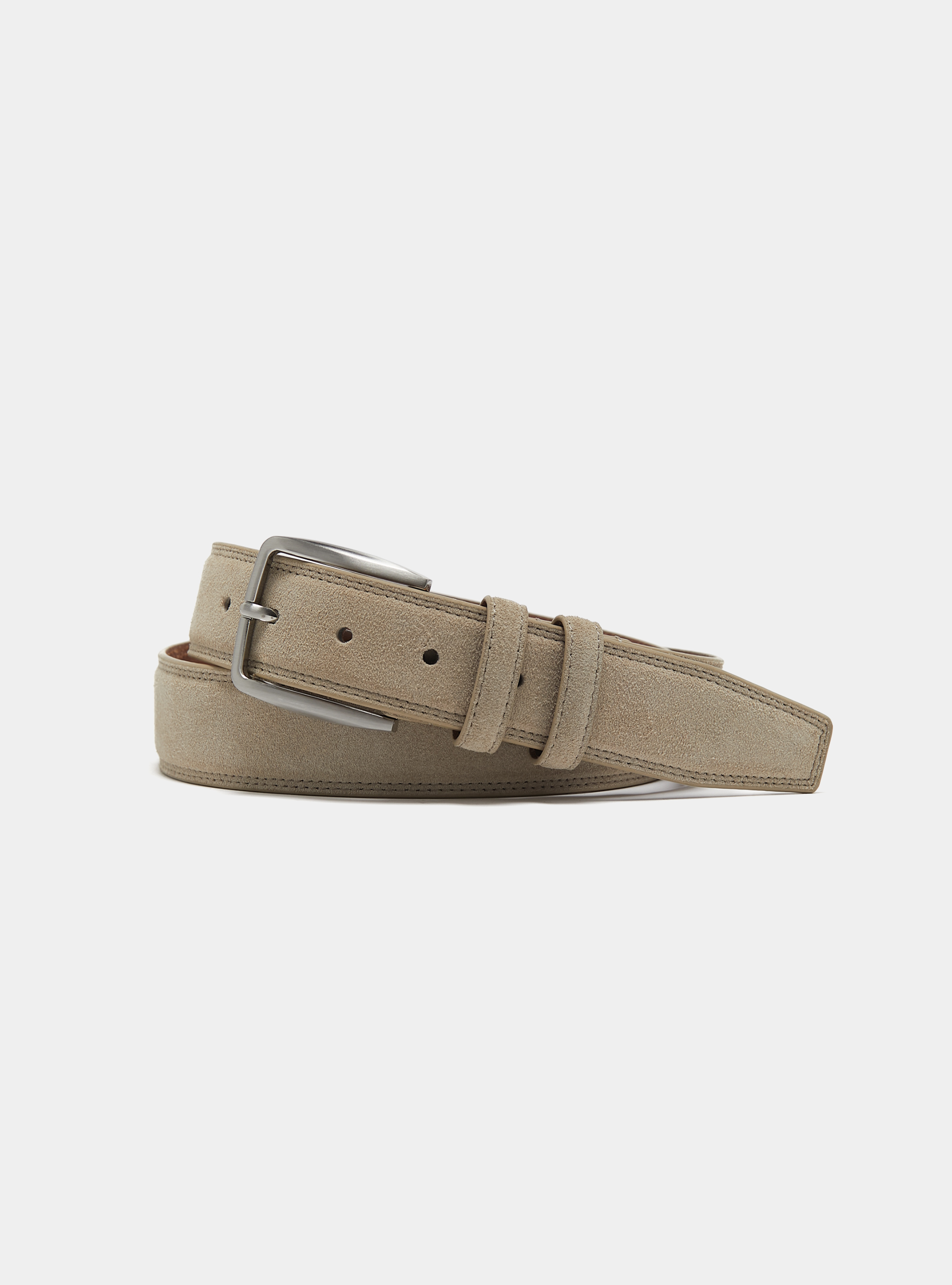 Suede belt, ECRU