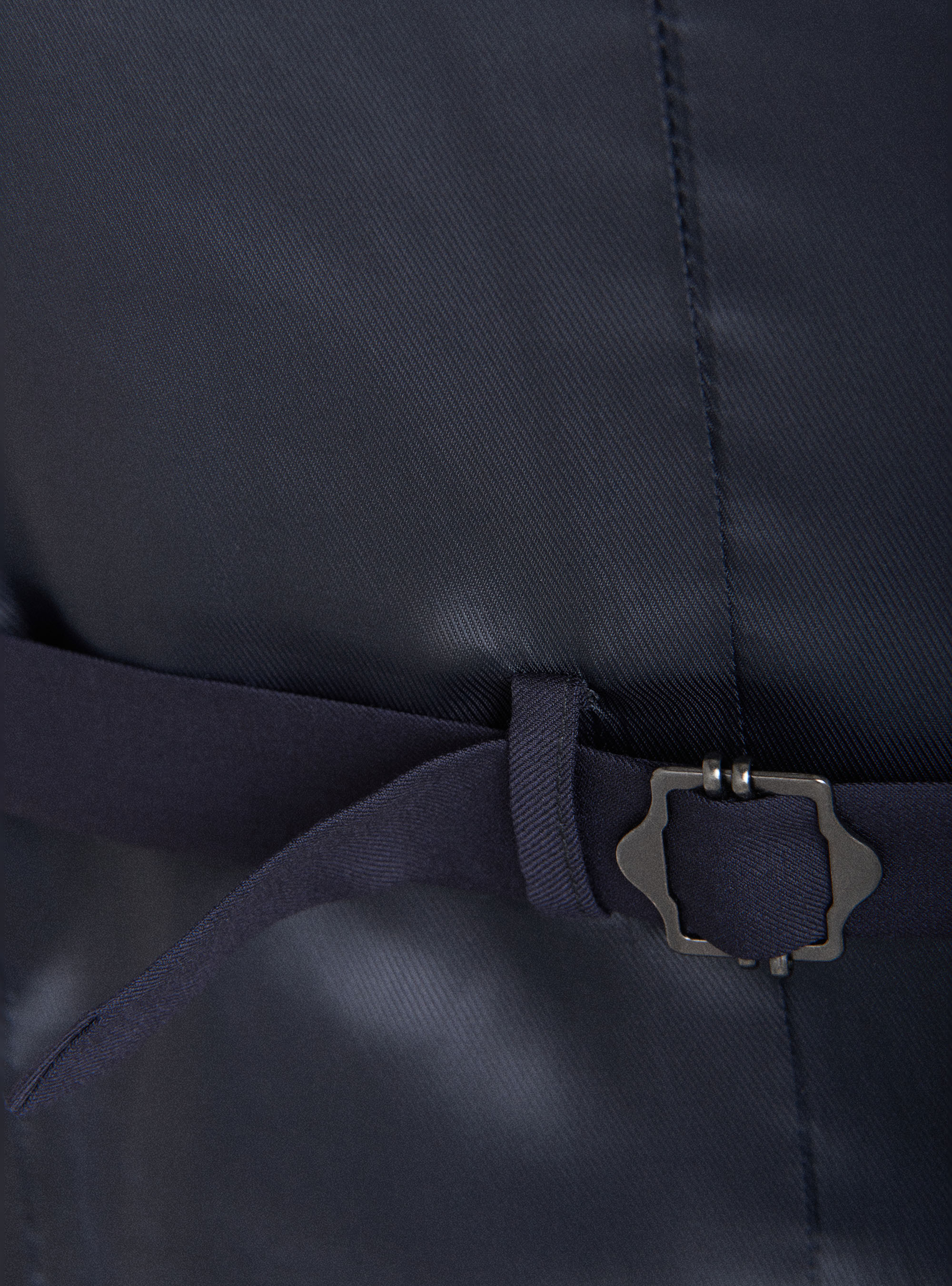 Gilet blue navy in fresco lana, BLU NAVY