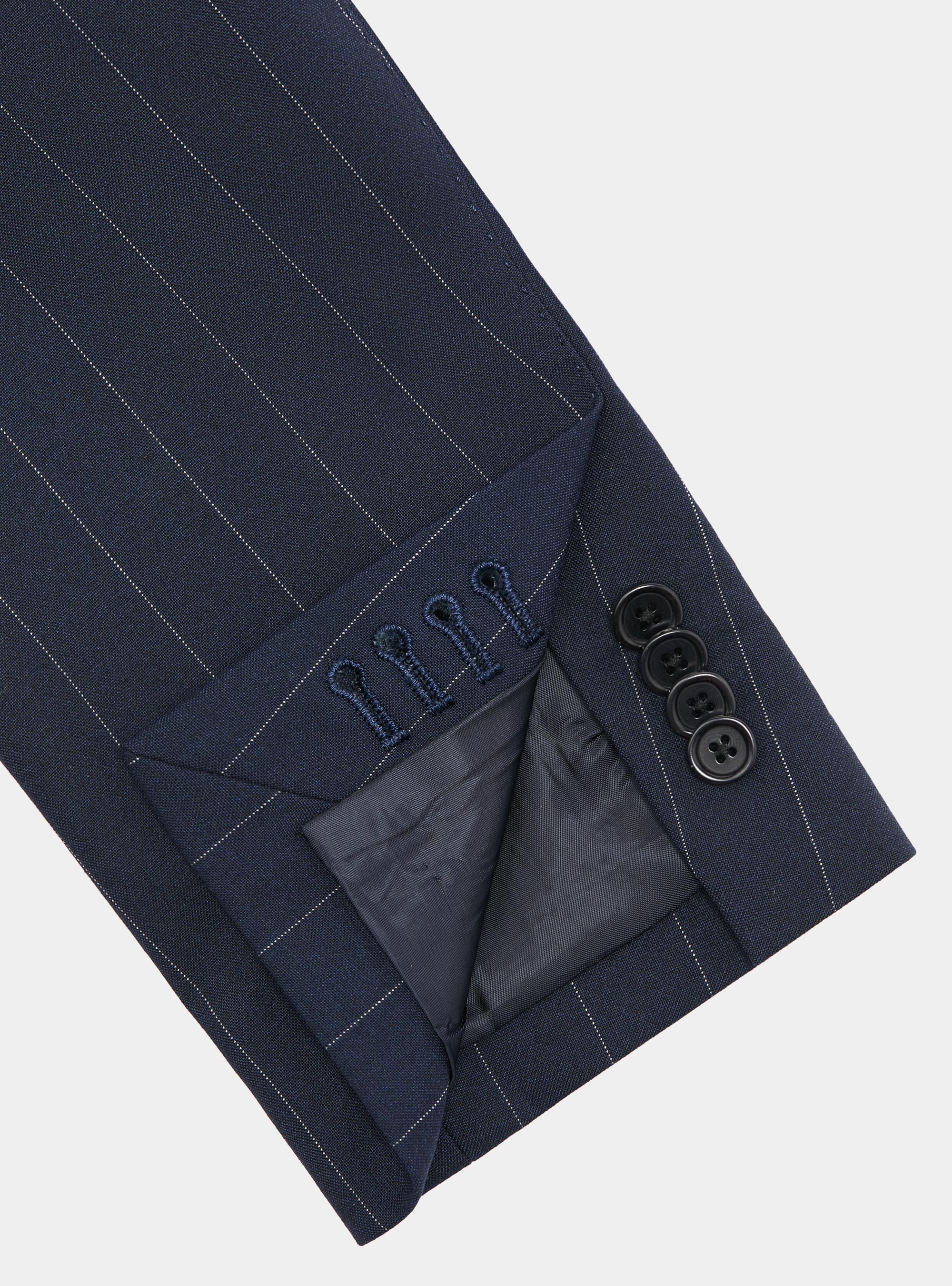 Giacca doppiopetto per abito gessato, BLU NAVY