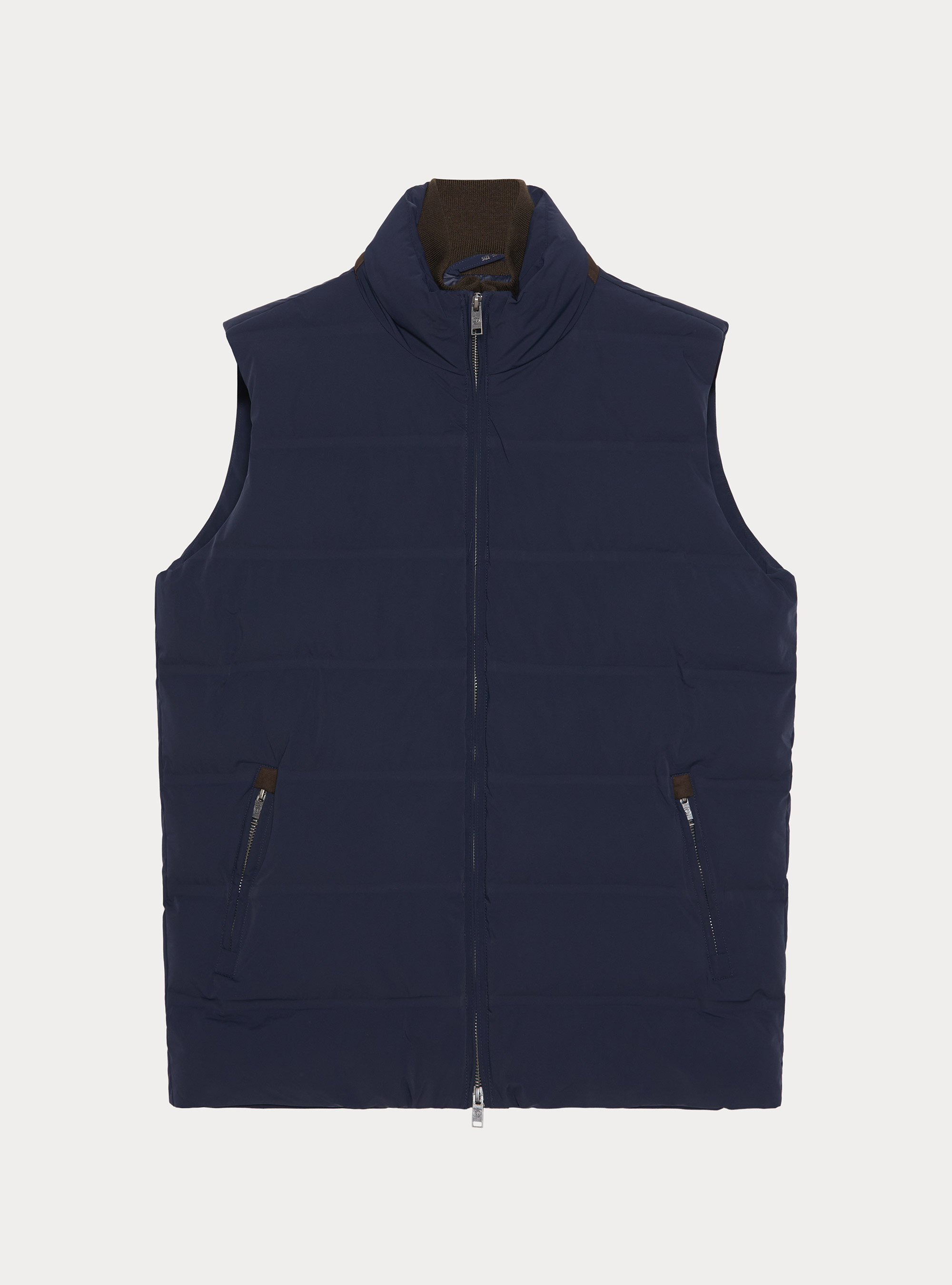 Smanicato trapuntato in tessuto tecnico performante, BLU NAVY