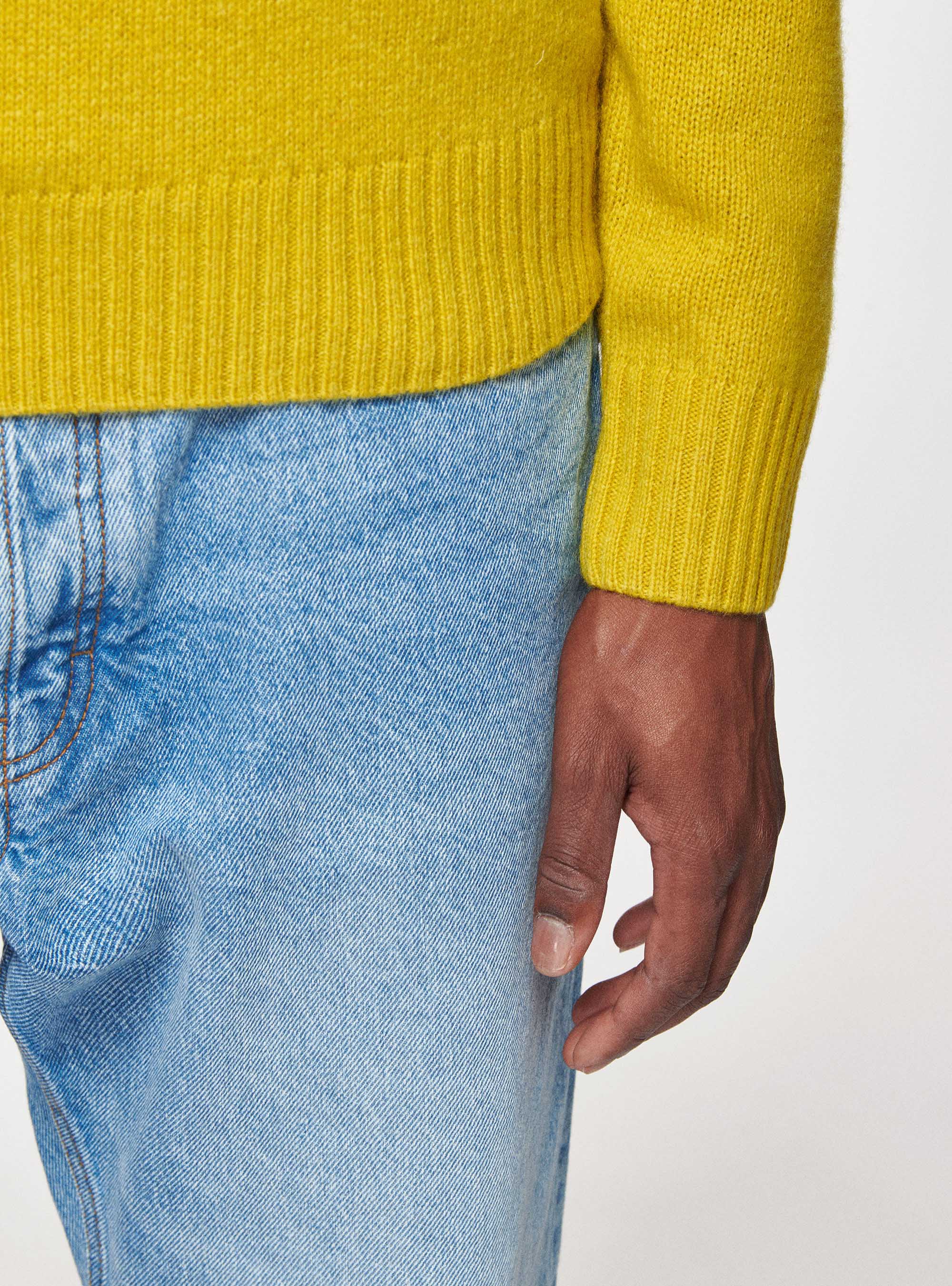 Maglia in pura lana Shetland, 0711C OCRA