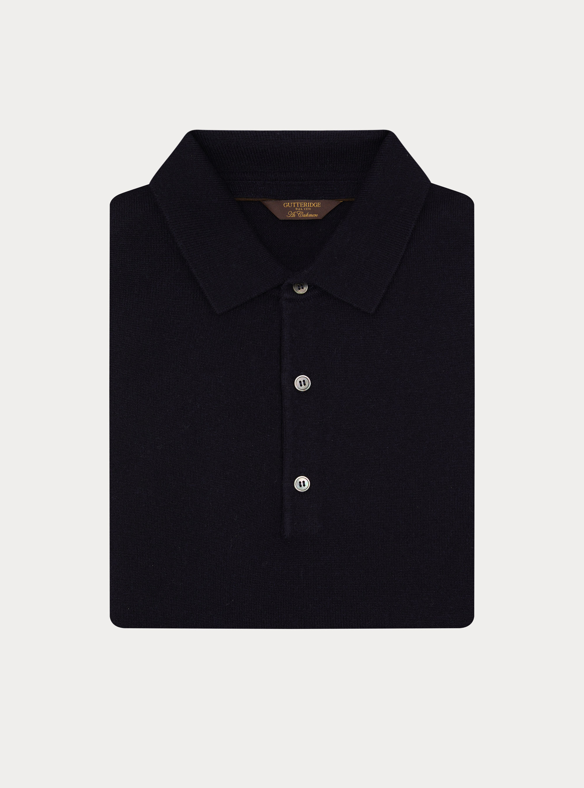 Polo in maglia in lana cashmere m/l, BLU NAVY