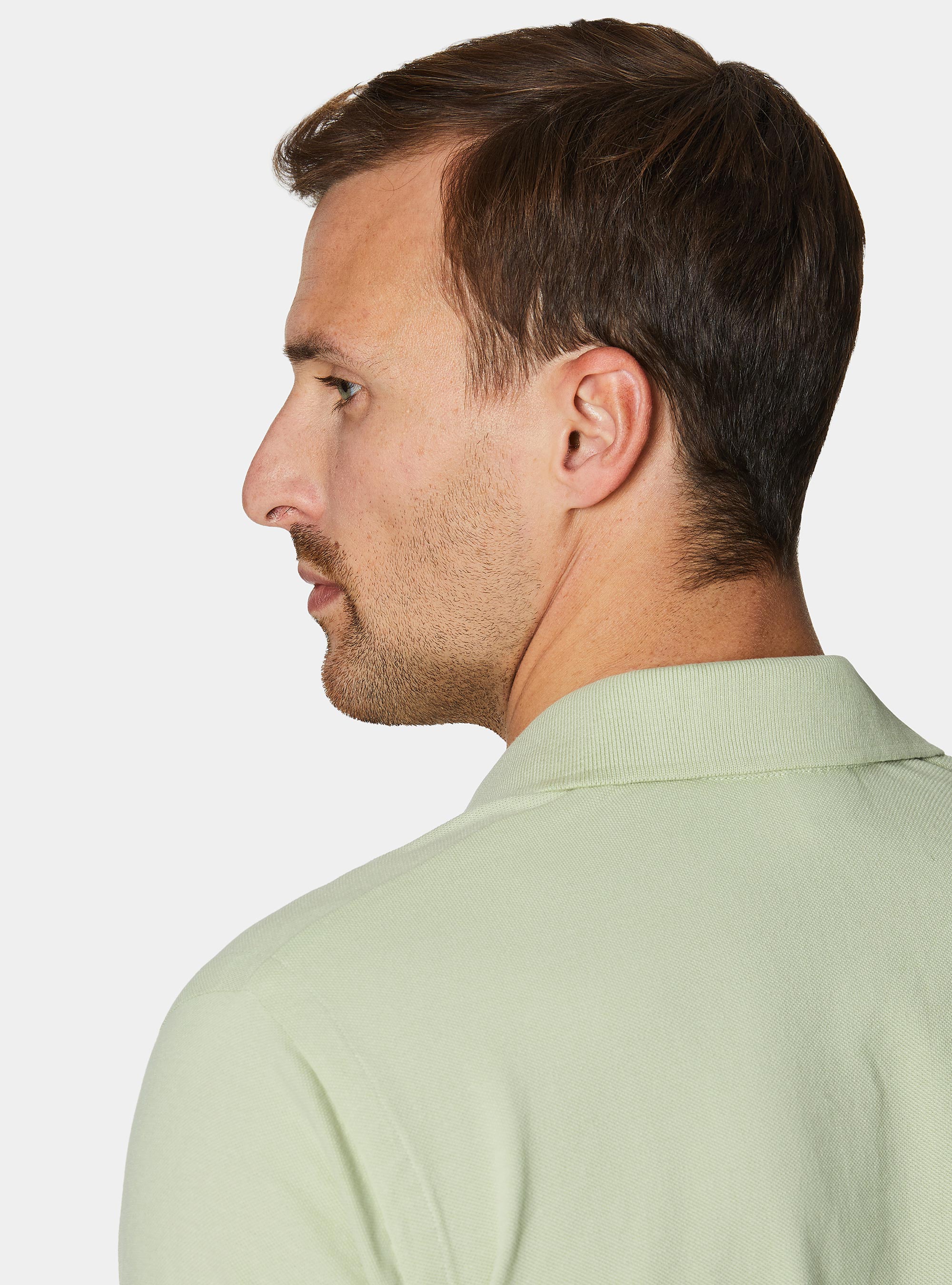 Classic piqu&eacute; polo shirt, VERDE CHIARO 0622C