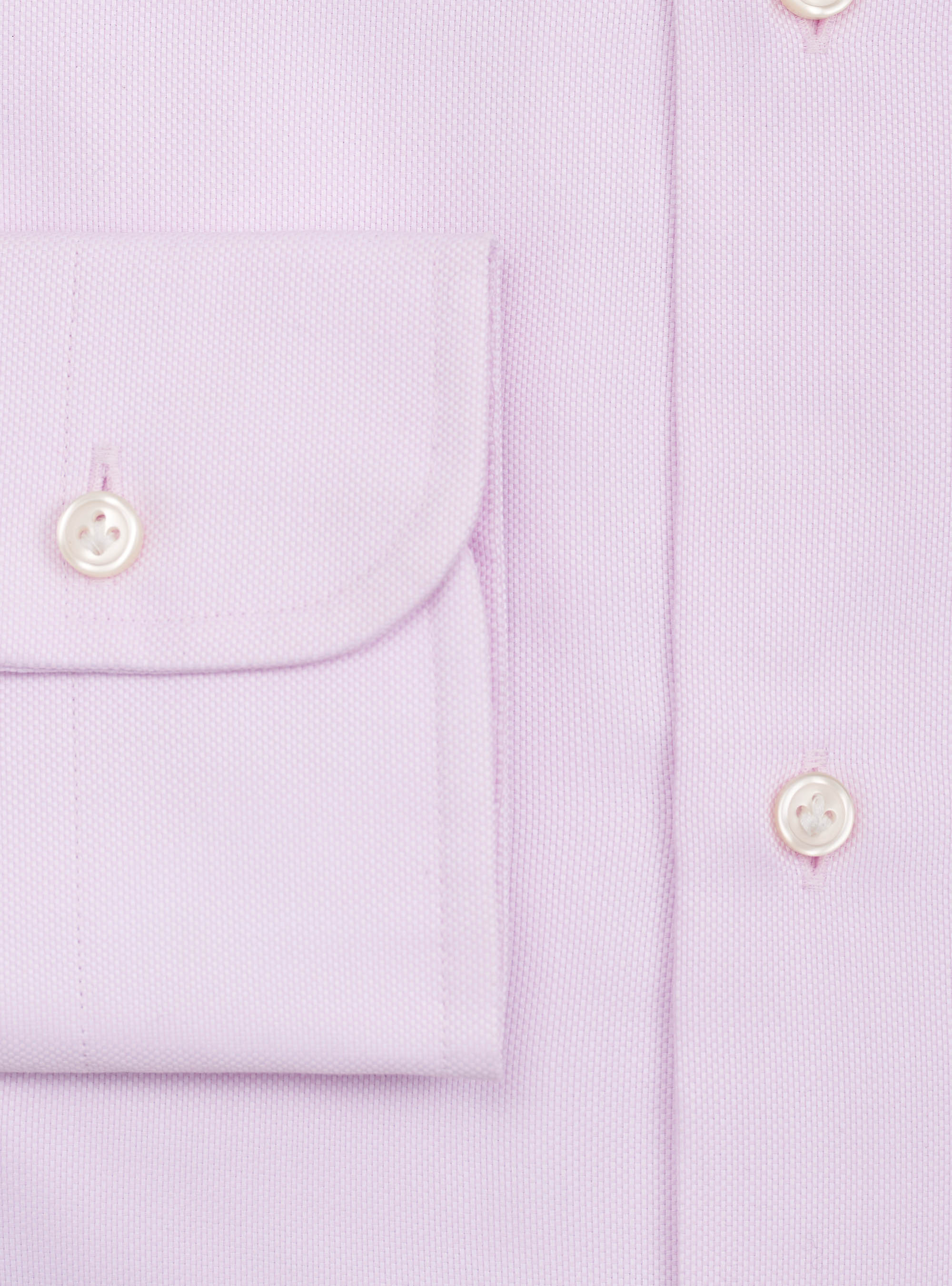 Camicia collo francese semiaperto in oxford, ROSA