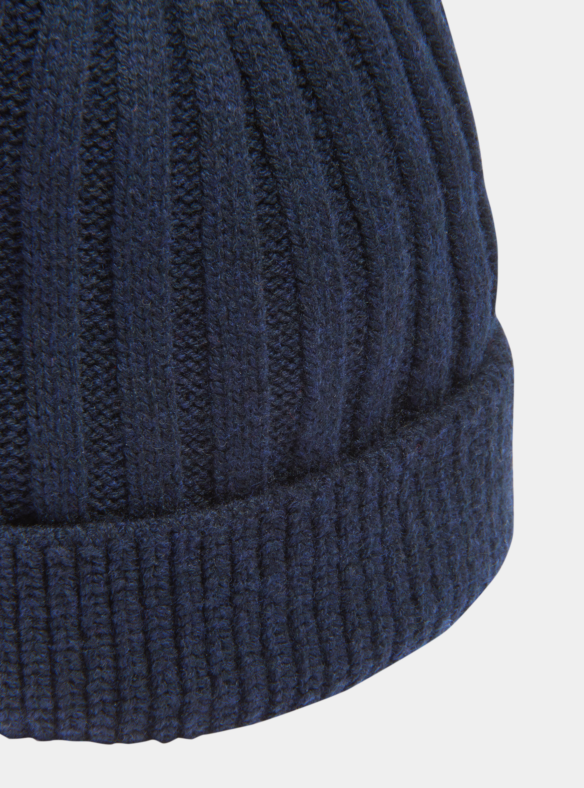 Cappello in lana e cashmere, BLU NAVY