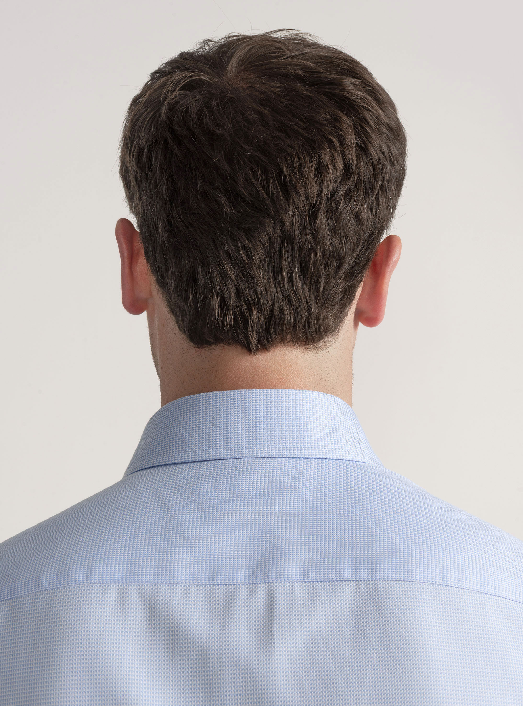 Textured cotton shirt, LIGHT BLUE